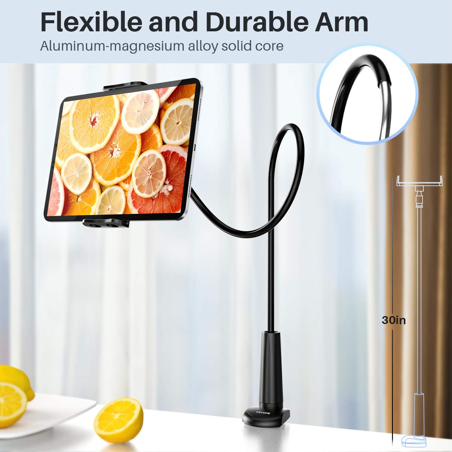 Detalle de TRYONE Schwanenhals Tablet Halterung 76cm