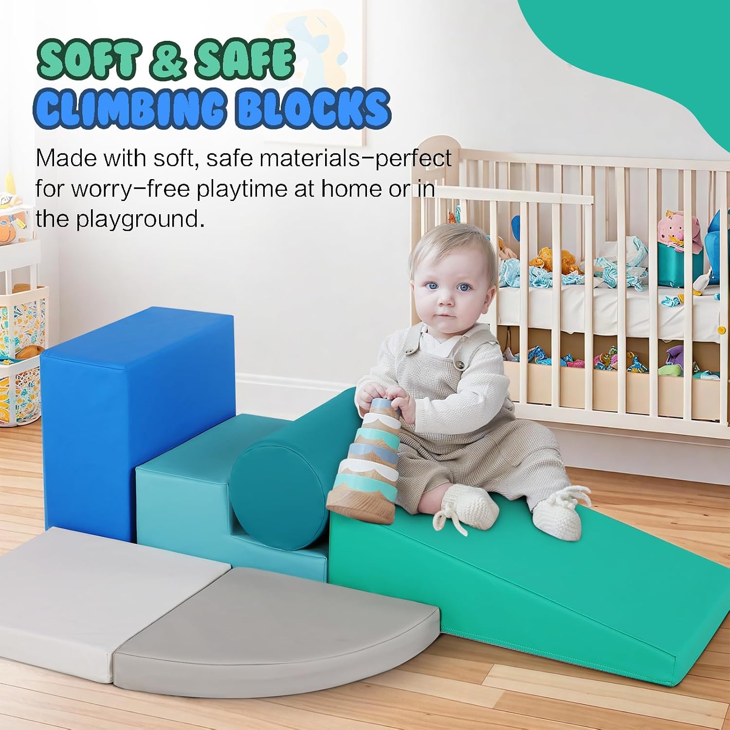 Detalle de Parcours motricité bébé PU 6 pièces