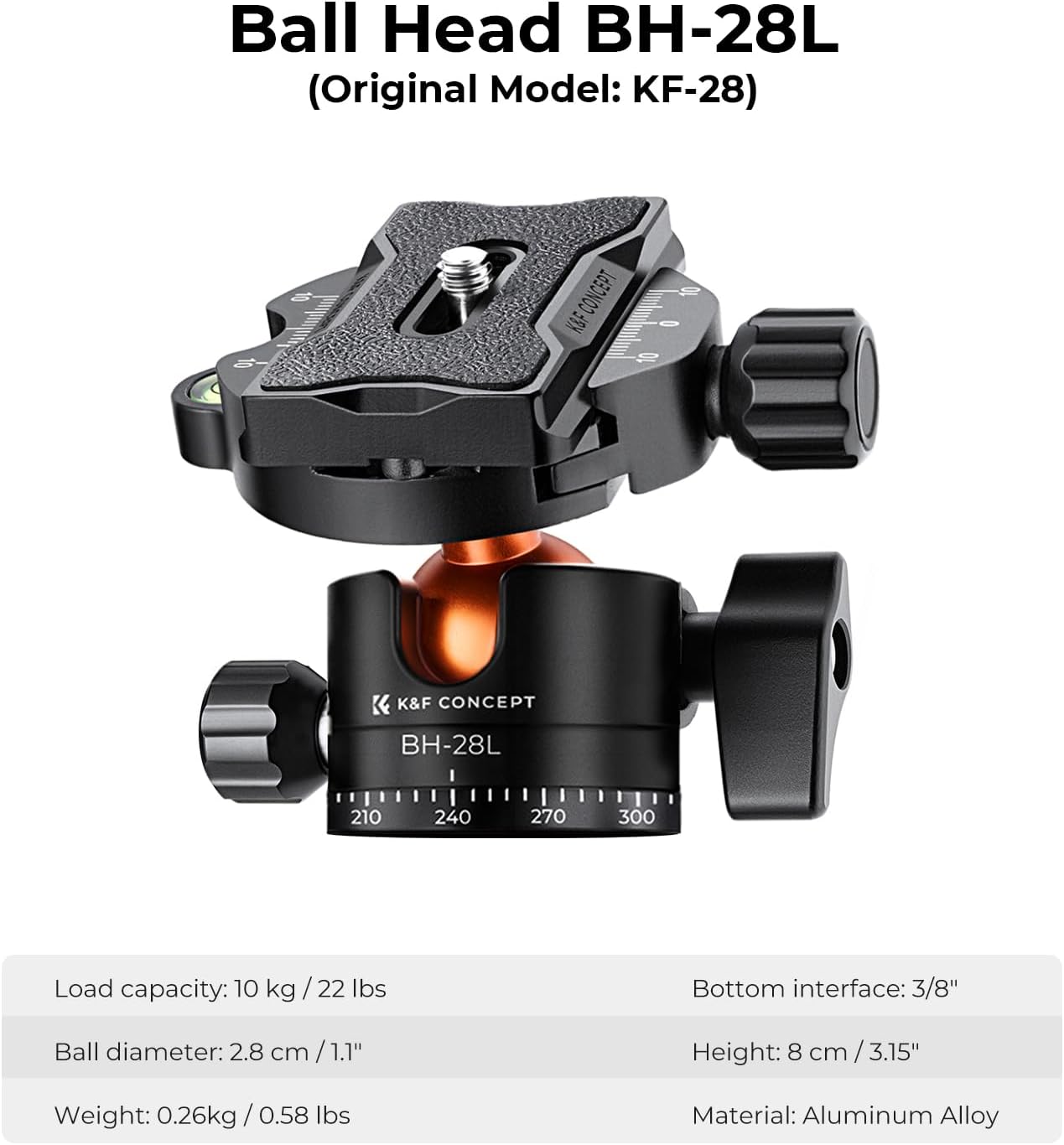 Thumbnail 5 de K&F Concept K234A7 Stativ 200 cm