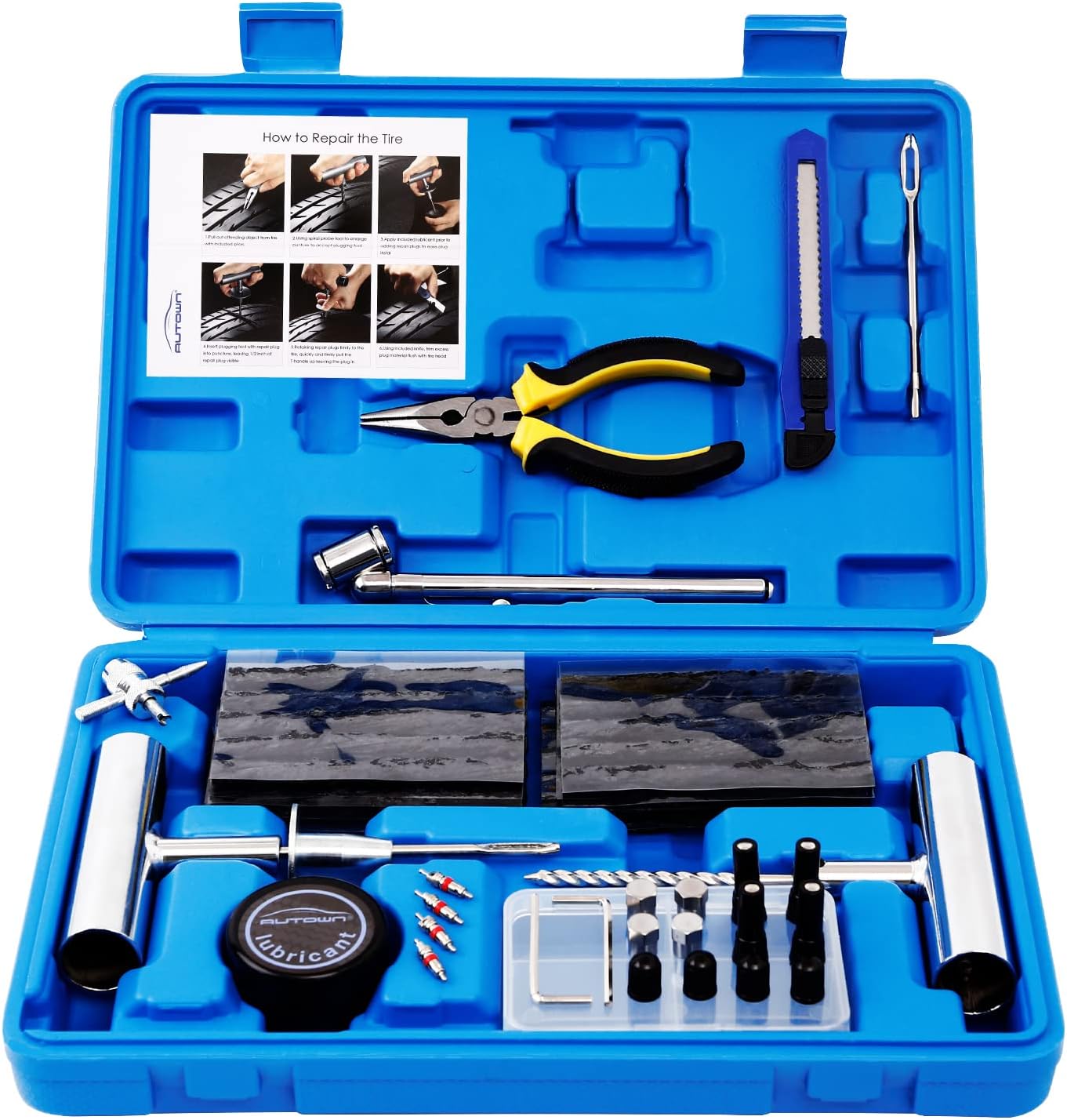 Detalle de AUTOWN Tire Repair Kit 68 pcs ๐