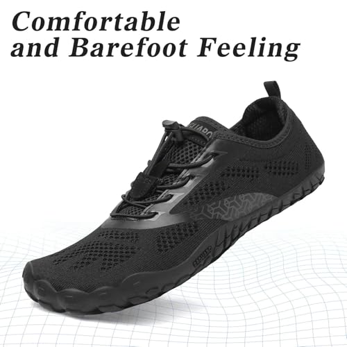 Thumbnail 2 de SAGUARO Scarpe Barefoot Minimaliste Uomo/Donna – Multisport, Nero Ragno, 47 EU
