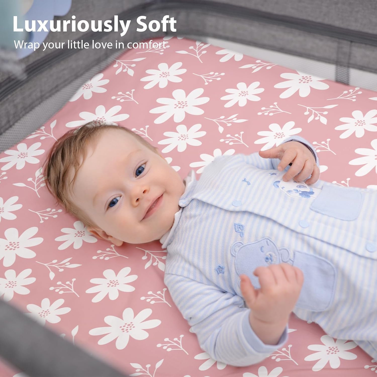 Thumbnail 6 de FIEMOL Next to Me 85x51cm 3-Pack Crib Sheets