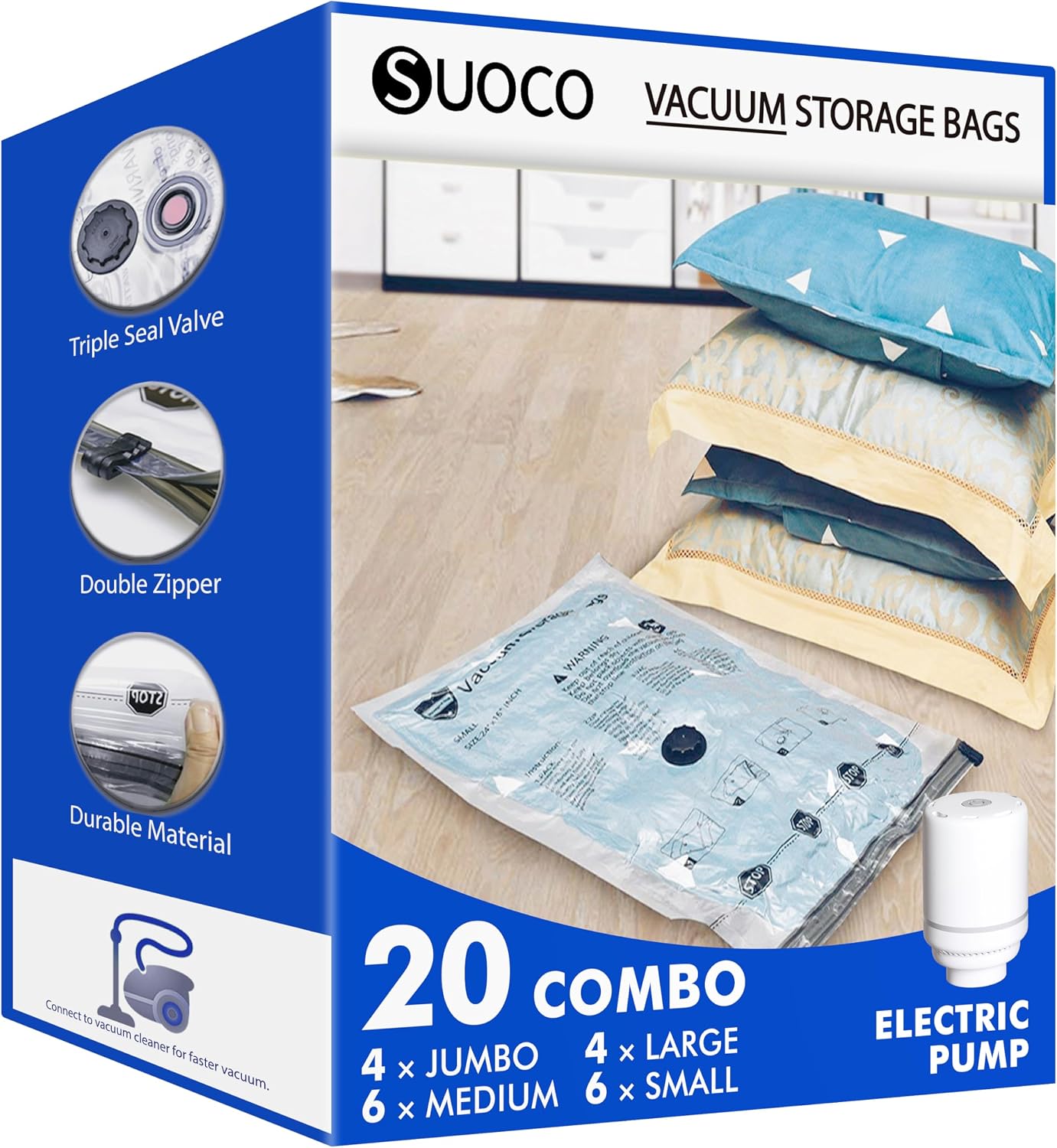 Detalle de SUOCO Bolsas al Vacío Ropa 20 unidades
