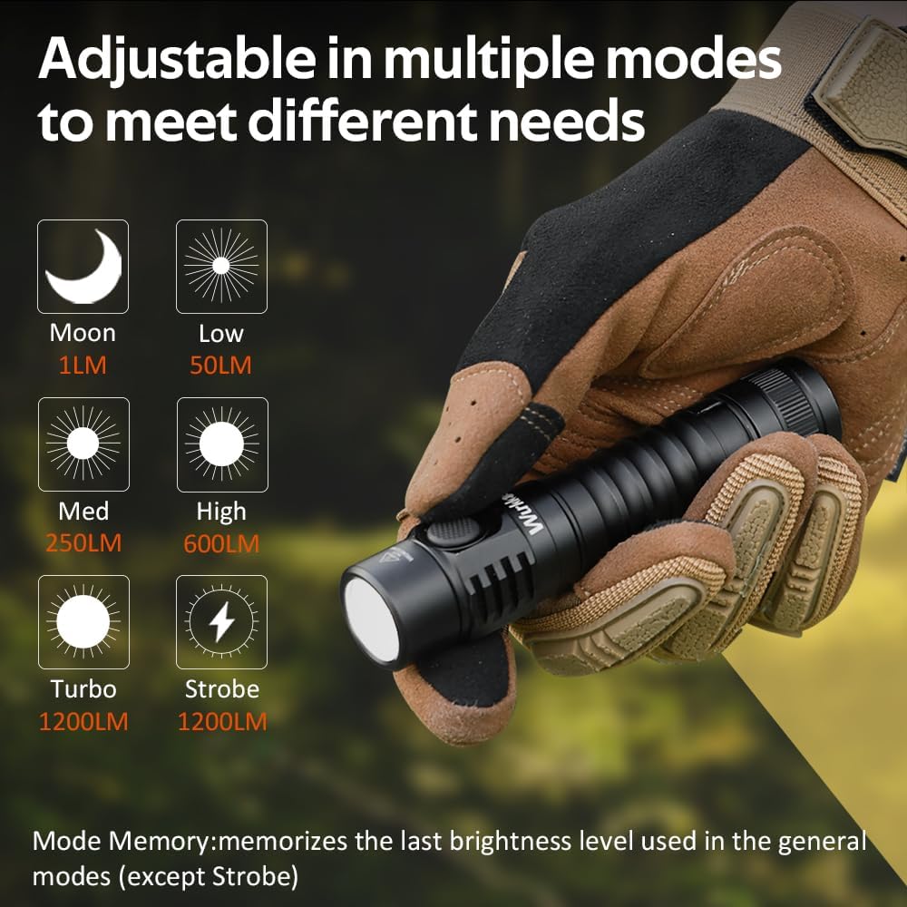 Detalle de Wurkkos Rechargeable Flashlight 4000K