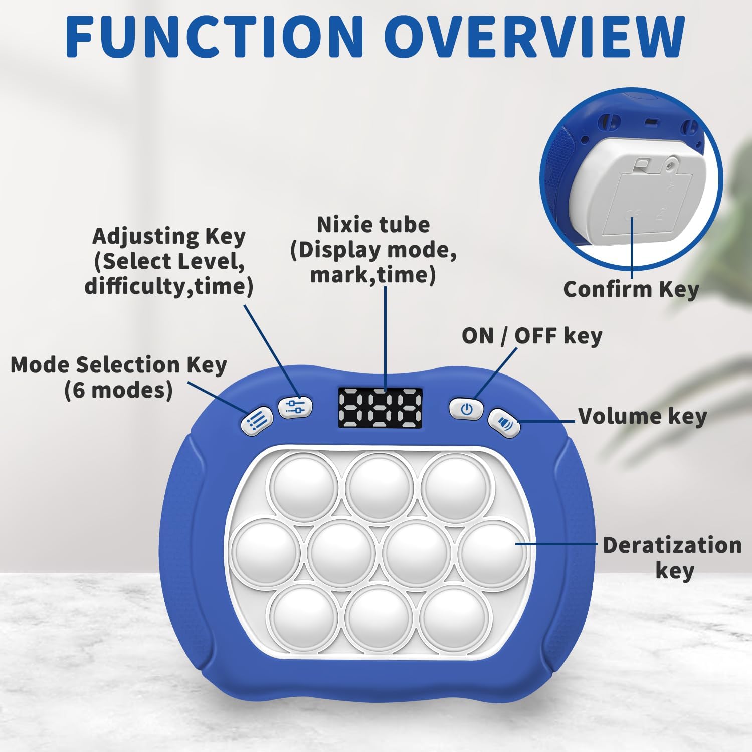 Thumbnail 5 de Intoypad Pop Game: Light Up Fidget Toy with 6 Modes and LED Screen