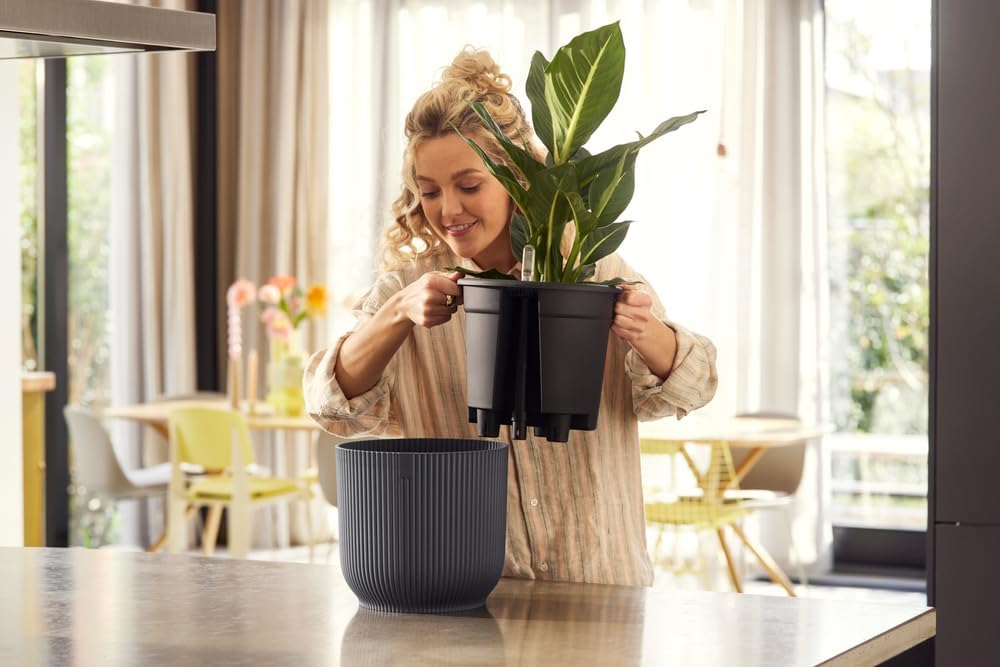 Thumbnail 6 de Elho All-in-1 Vibes Rond 18 avec Système D'Irrigation - Anthracite