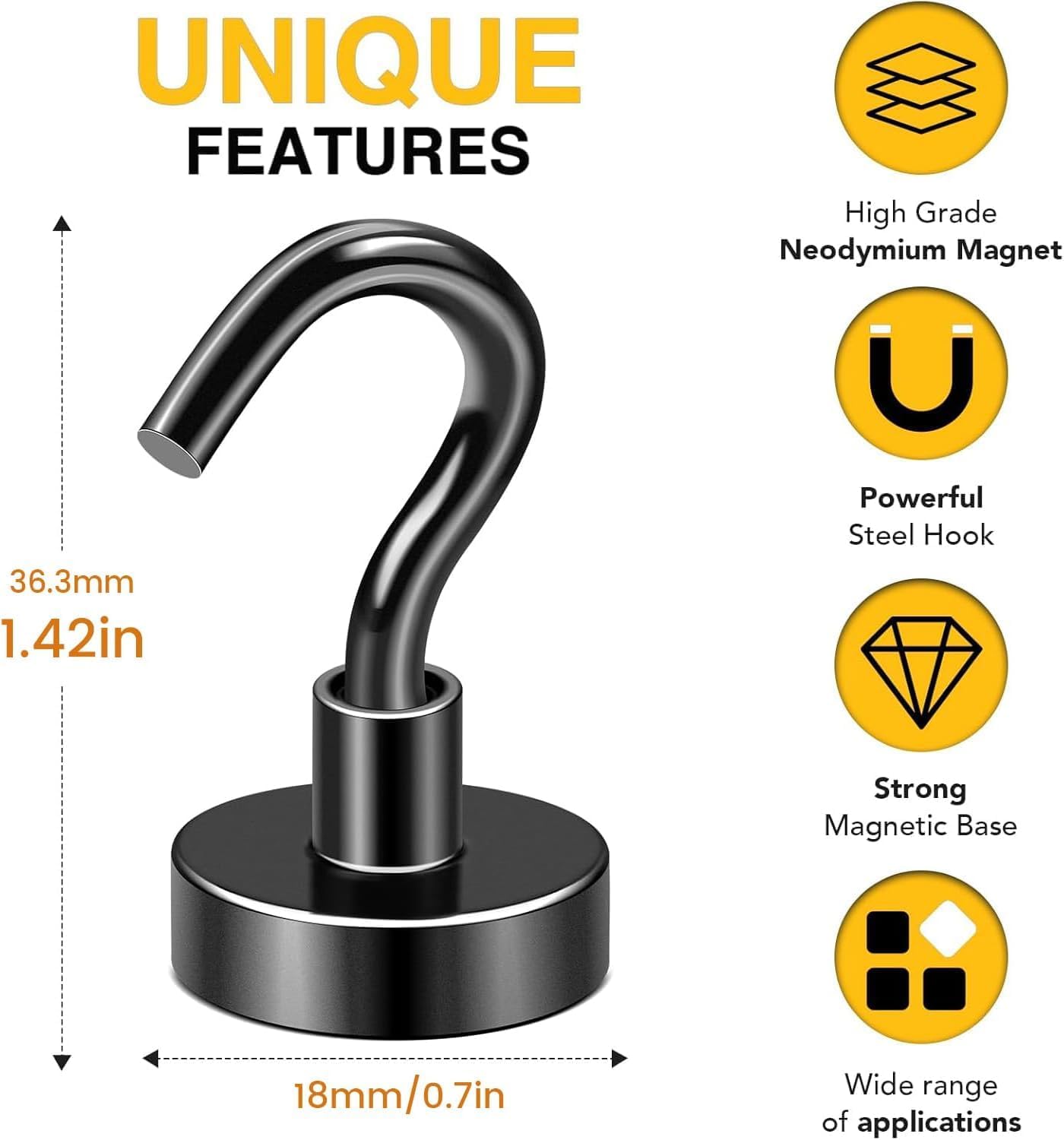 Thumbnail 1 de Einesin Magnetic Hooks 10kg Pack