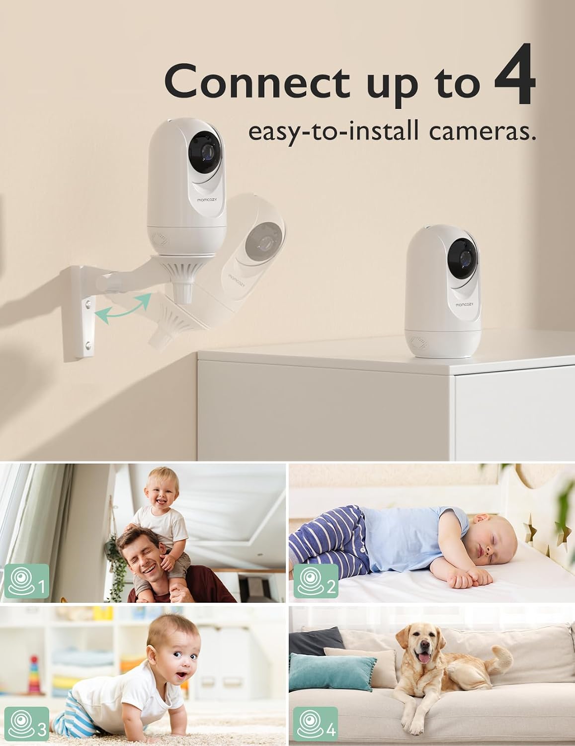 Thumbnail 6 de Momcozy Video Baby Monitor BM01: 1080P, 5" Display, Night Vision and Long Battery Life