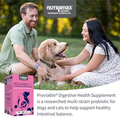 Thumbnail 2 de Nutramax Proviable Probiotics + Prebiotics for Dogs & Cats, 80 Capsules