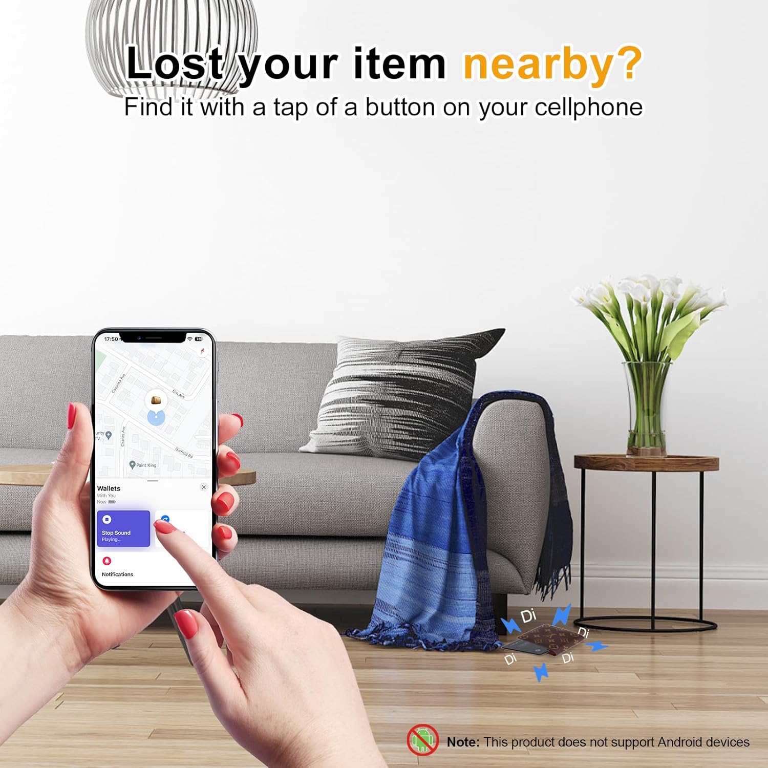 Detalle 2 de LBPRT AirTag Card Wallet Tracker 1.6mm