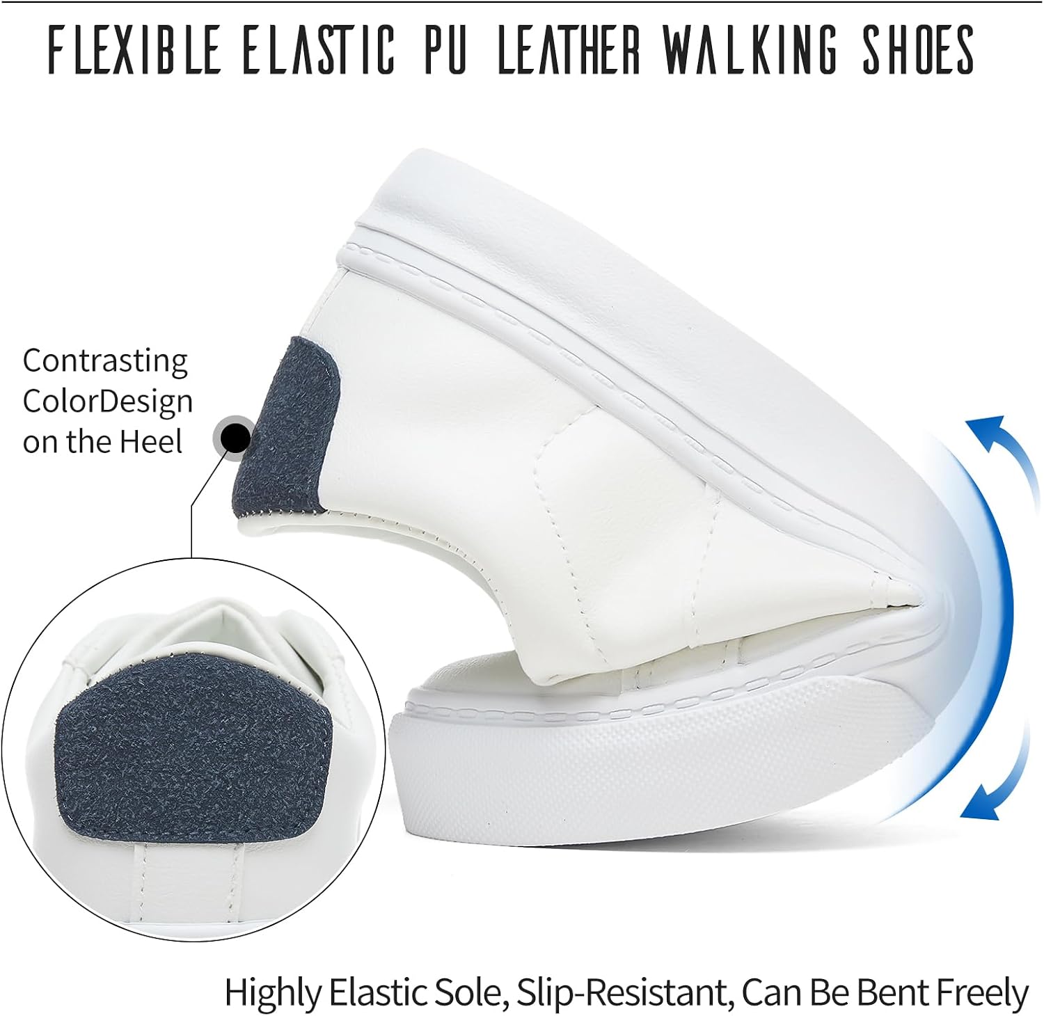 Detalle de Adokoo Women's Casual Sneakers, Synthetic Leather