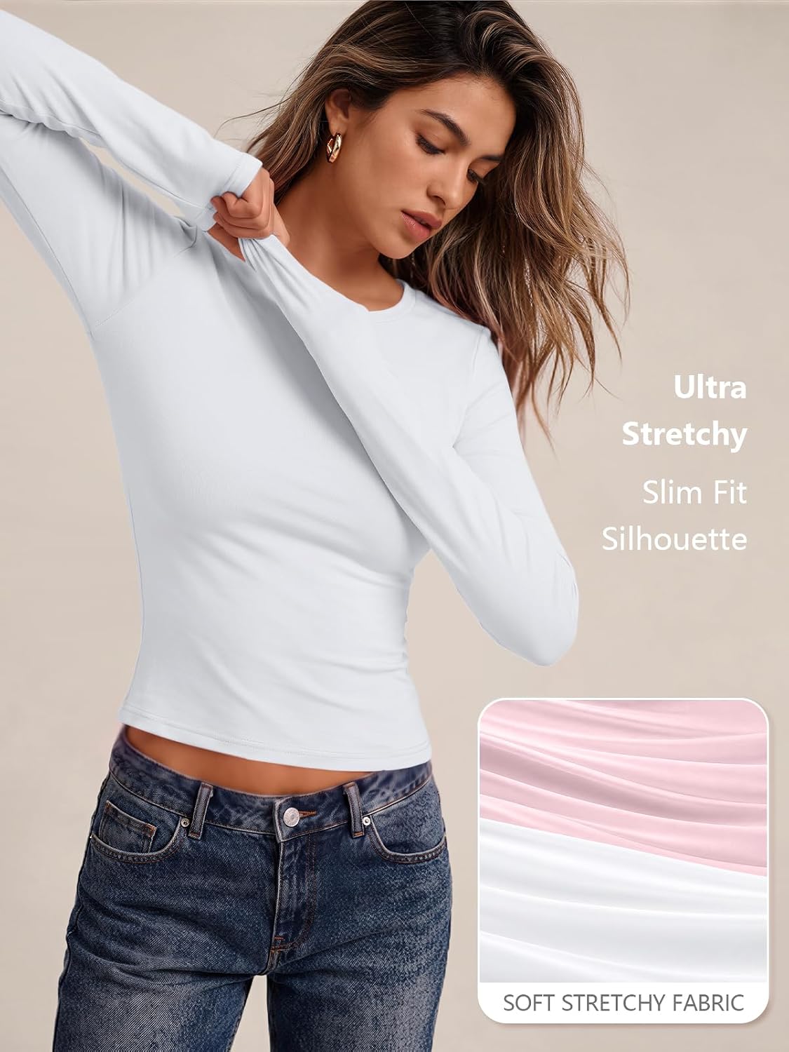 Thumbnail 6 de Trendy Queen Crop Long Sleeve Top 88% Polyester