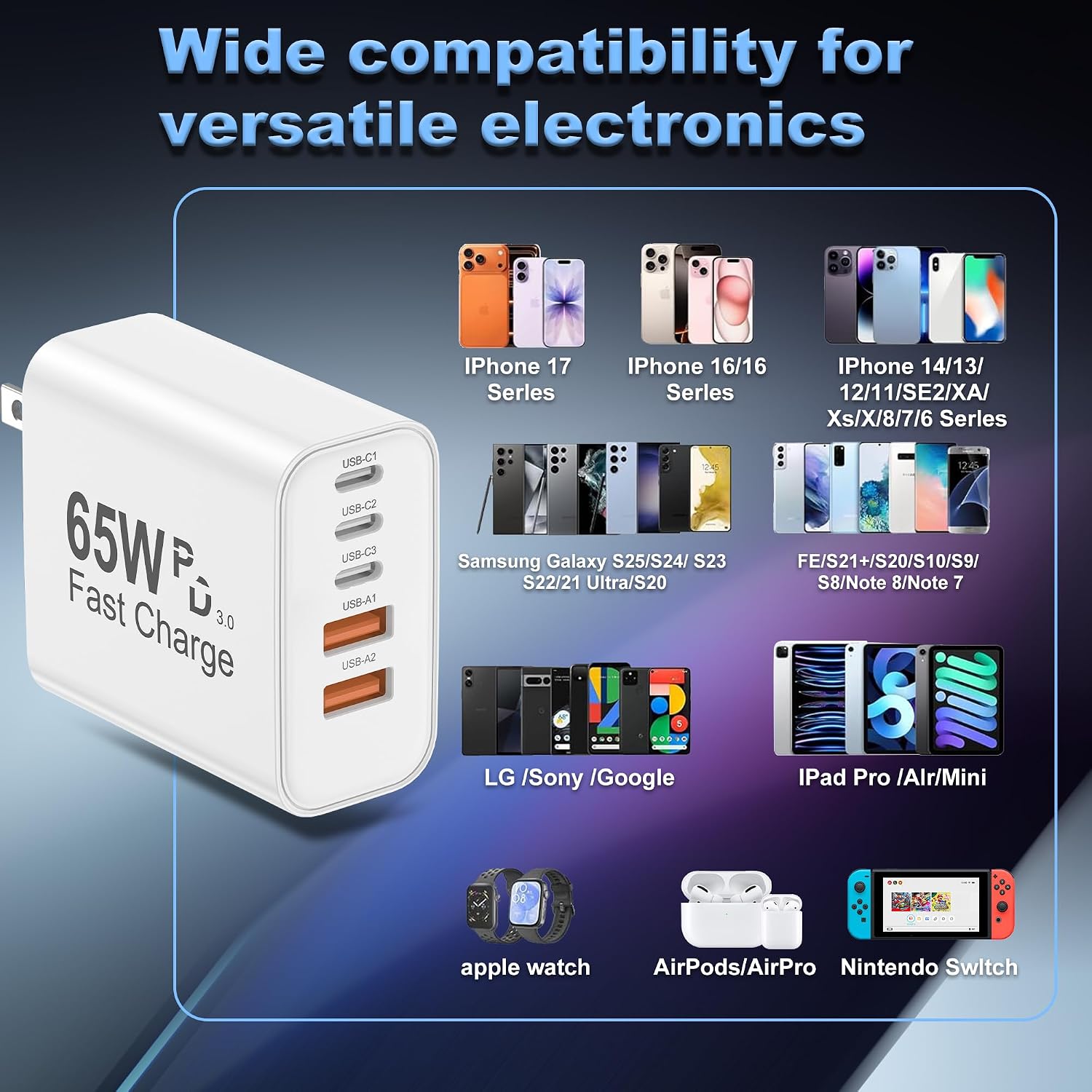 Thumbnail 5 de USB C Charger 65W 2-Pack 🔌