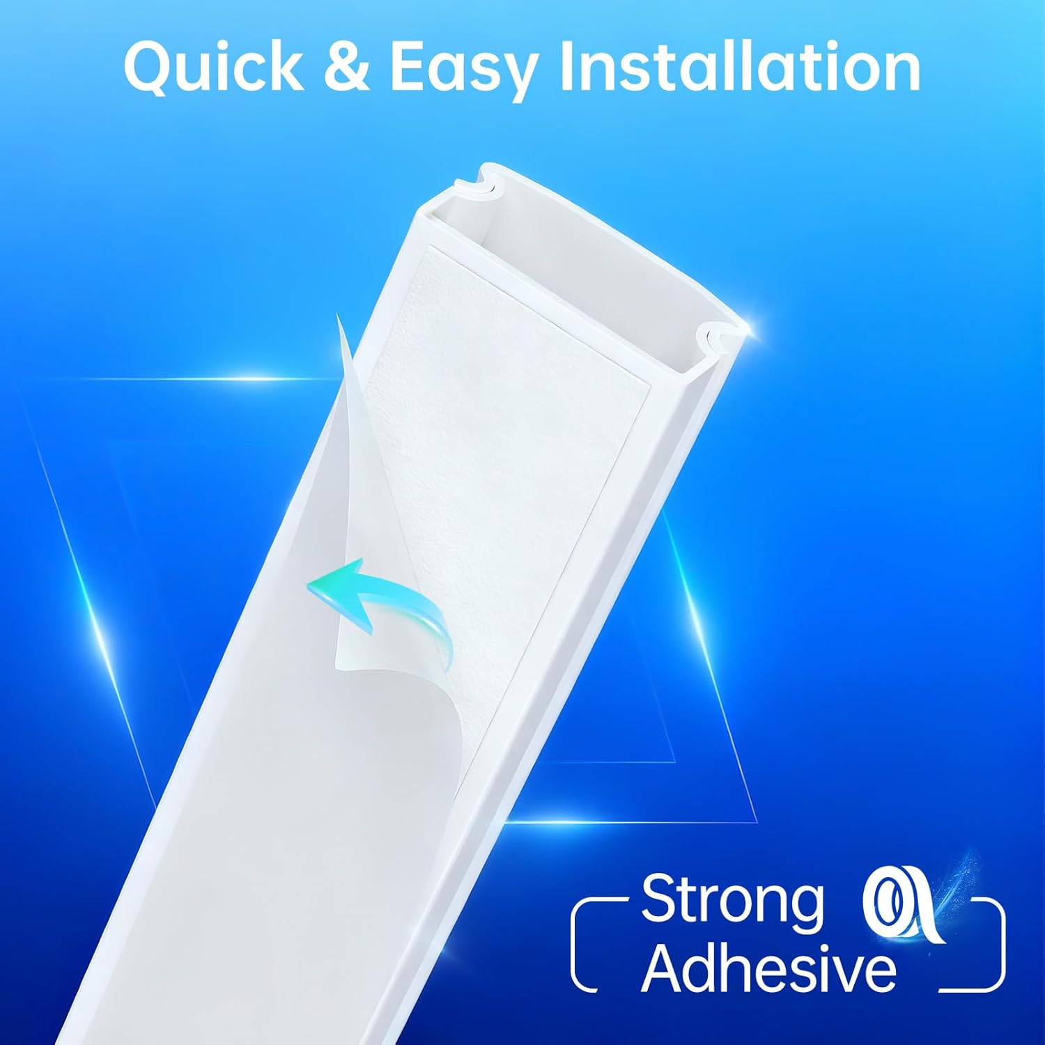 Thumbnail 4 de Delamu Kabelkanal Weiß selbstklebend Set (6 Stück, 2,16 m) – 30 x 17 mm für TV & Computer