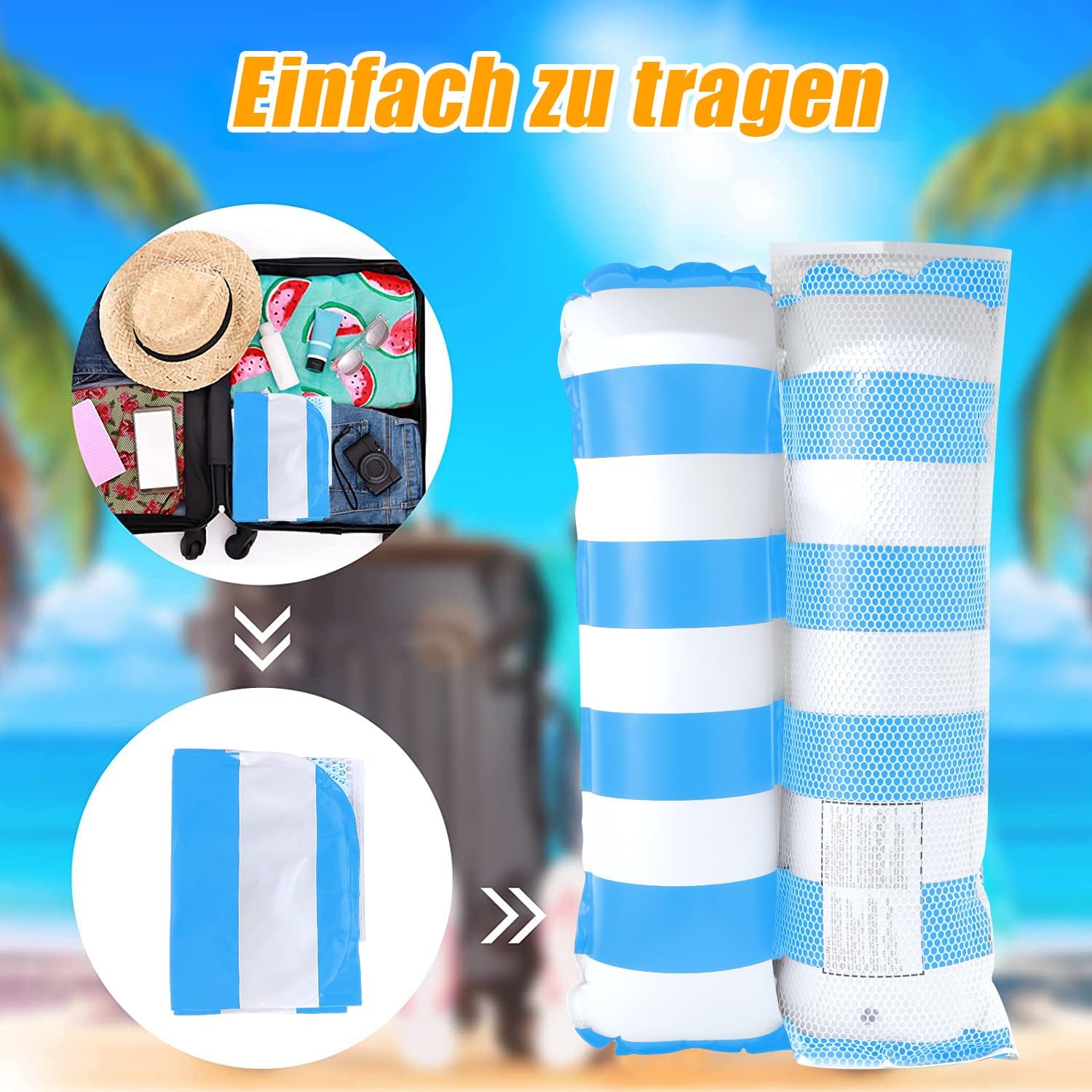 Thumbnail 2 de Arbolisse Luftmatratze Pool Zubehör Spaß – 2er-Set Wasserhängematte 4-in-1