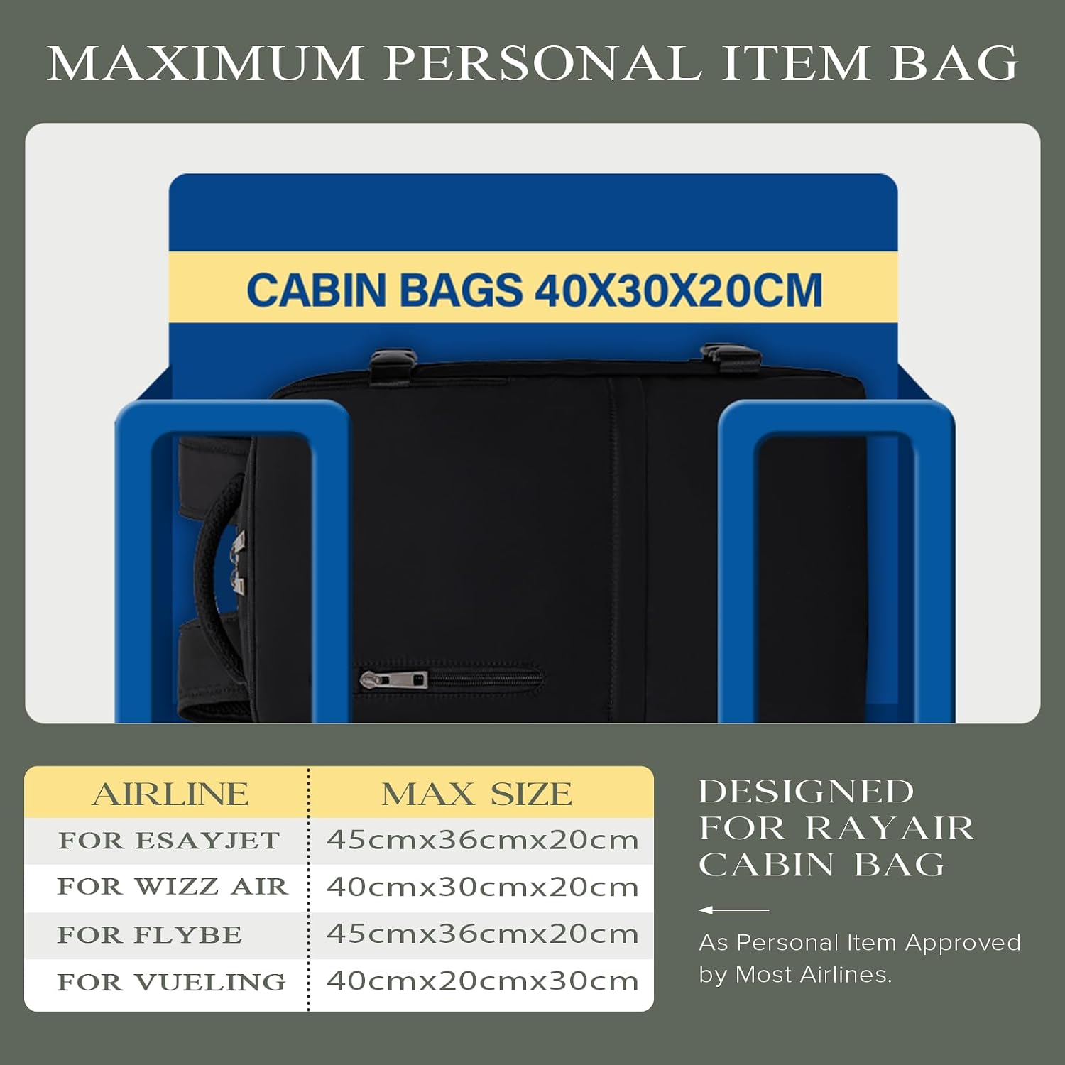 Thumbnail 1 de Hayayu Ryanair Cabin Bag 24L