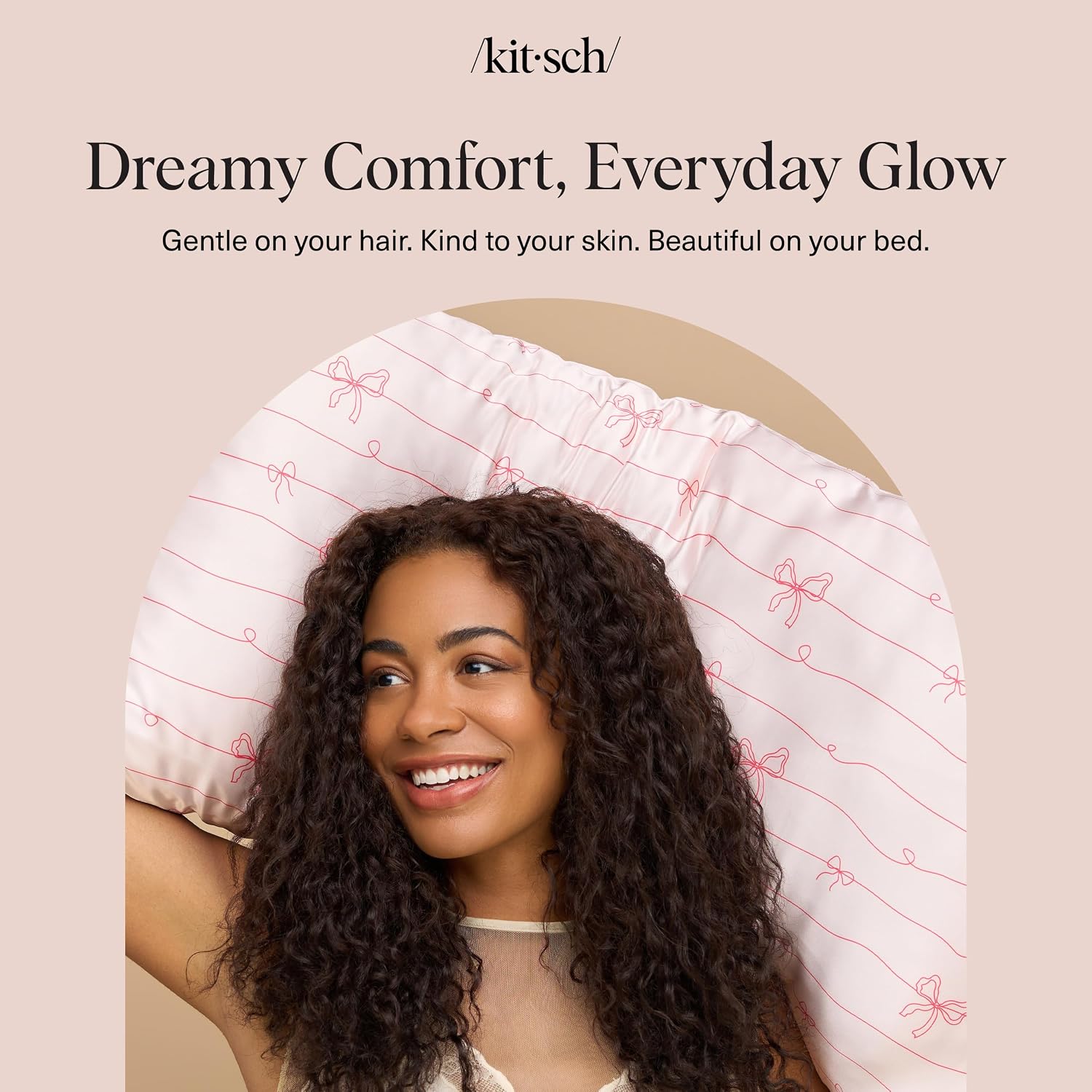 Thumbnail 2 de Kitsch Satin Pillowcase 19x36 zipper