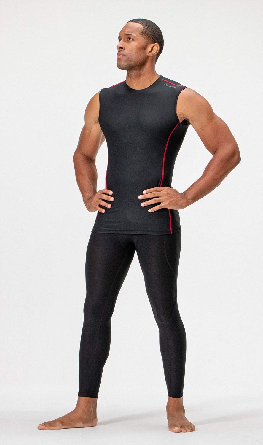 Detalle de DEVOPS 3 Pack Compression Sleeveless Shirts