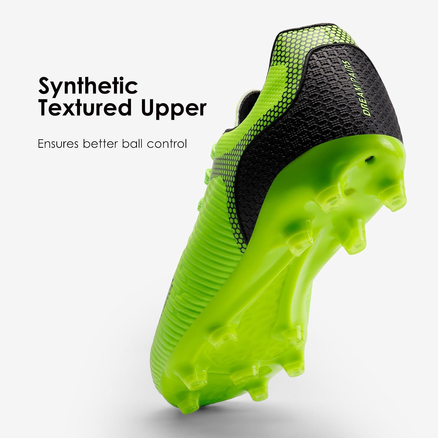 Detalle de DREAM PAIRS Men’s Firm Ground Soccer Cleats with Lace-Up Fit