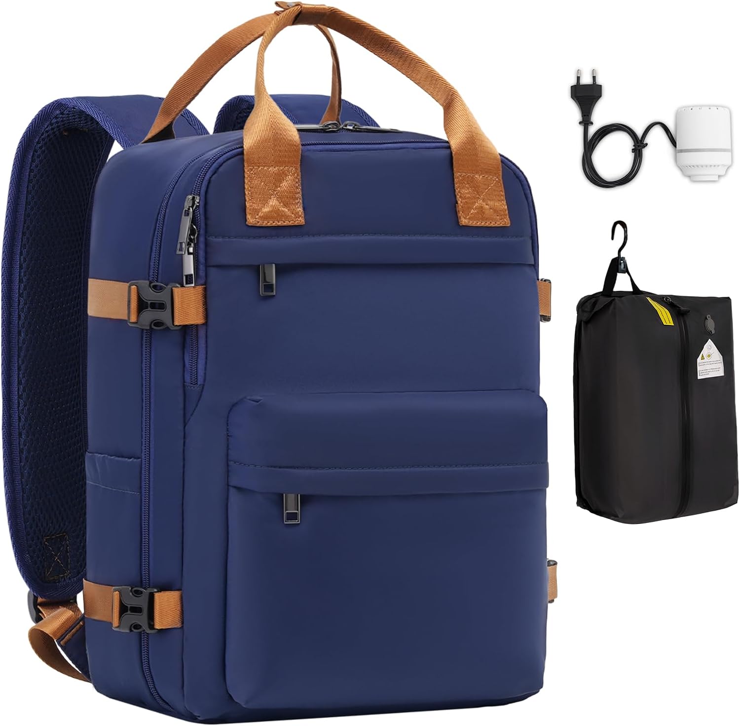 Detalle de COOLIFE Vakuum Rucksack Handgepäck 45x36x20 cm – kompakter Begleiter für Flugreisen