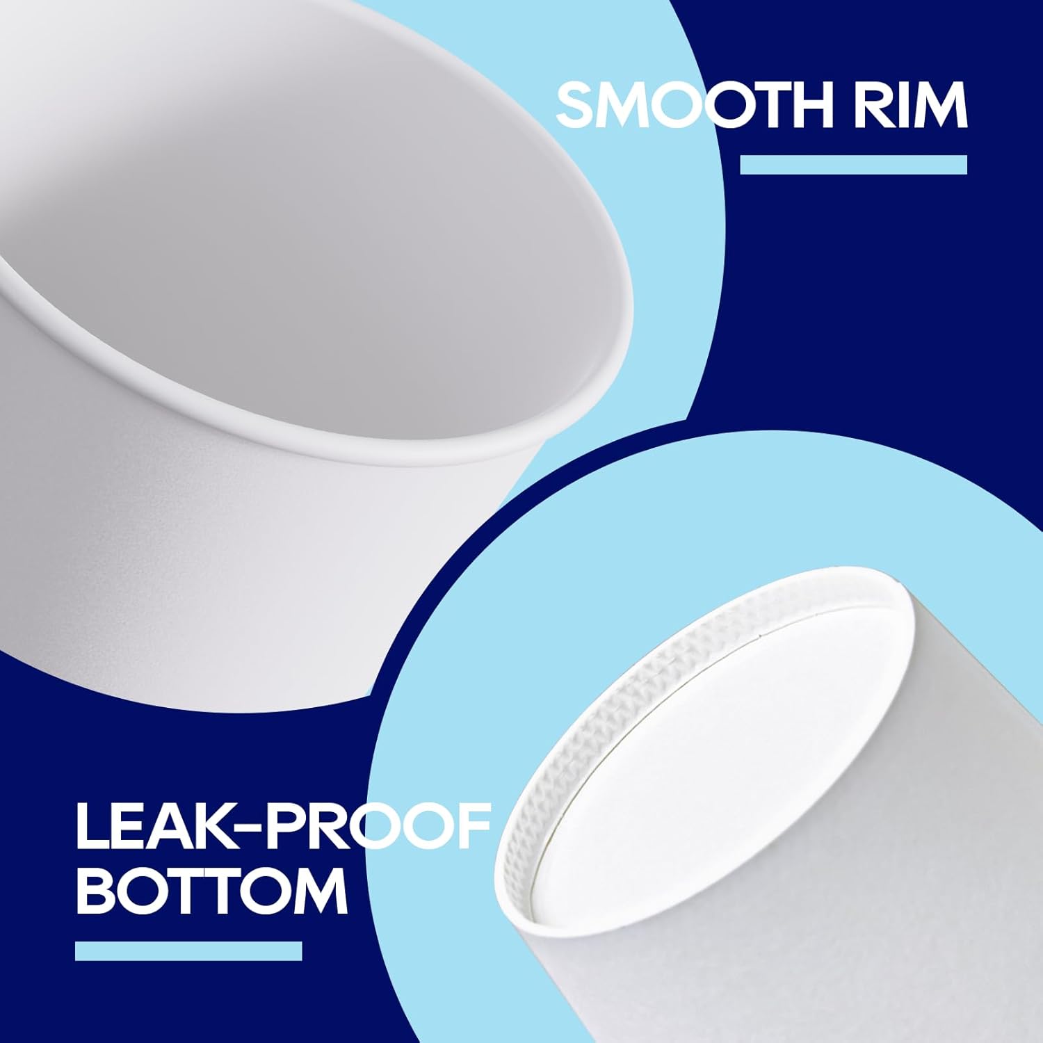 Thumbnail 2 de LITOPAK 210-Pack 16 oz Disposable Paper Coffee Cups (Hot/Cold) with Leak-Resistant Lining