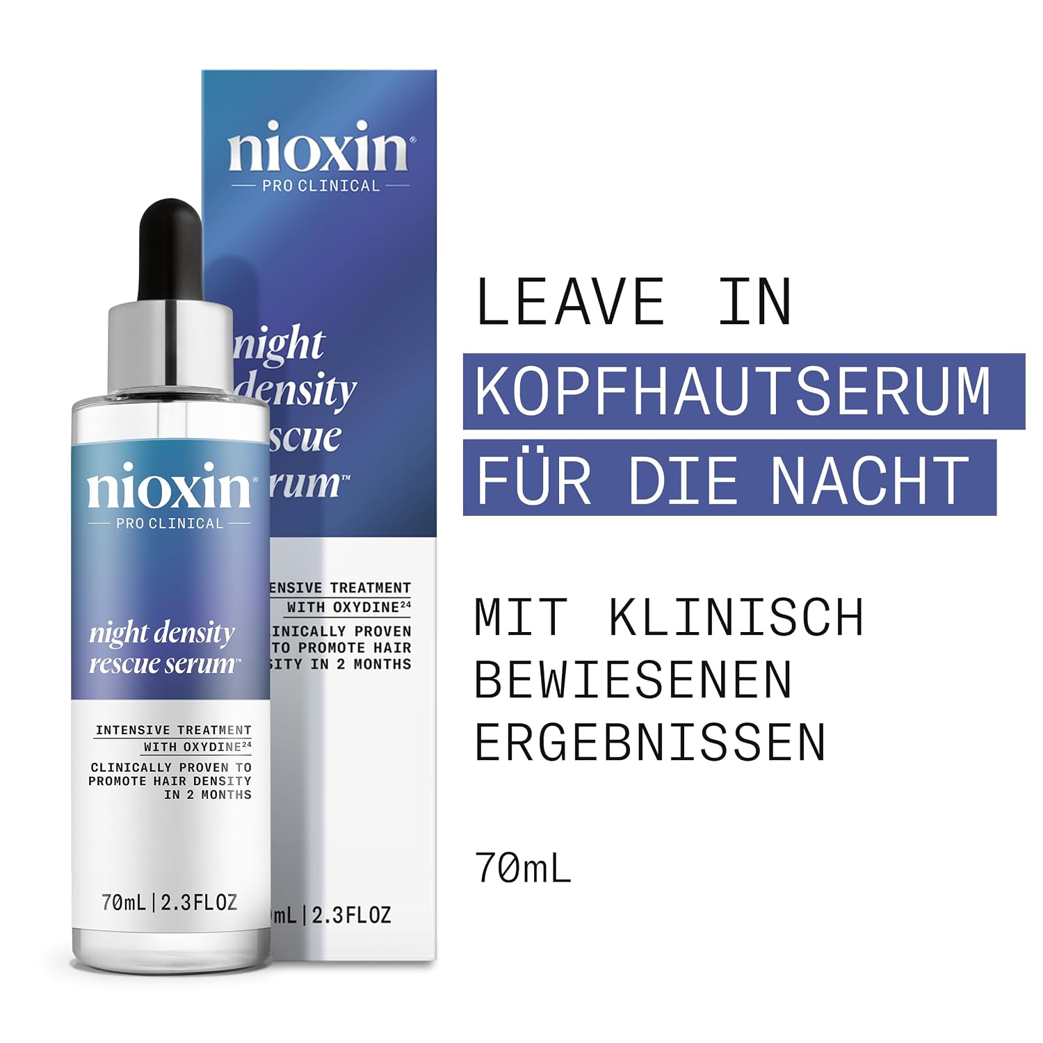 Detalle 2 de Nioxin Night Density Rescue Serum – Leave-In Nachtpflege für dichteres Haar und kräftigeres Volumen
