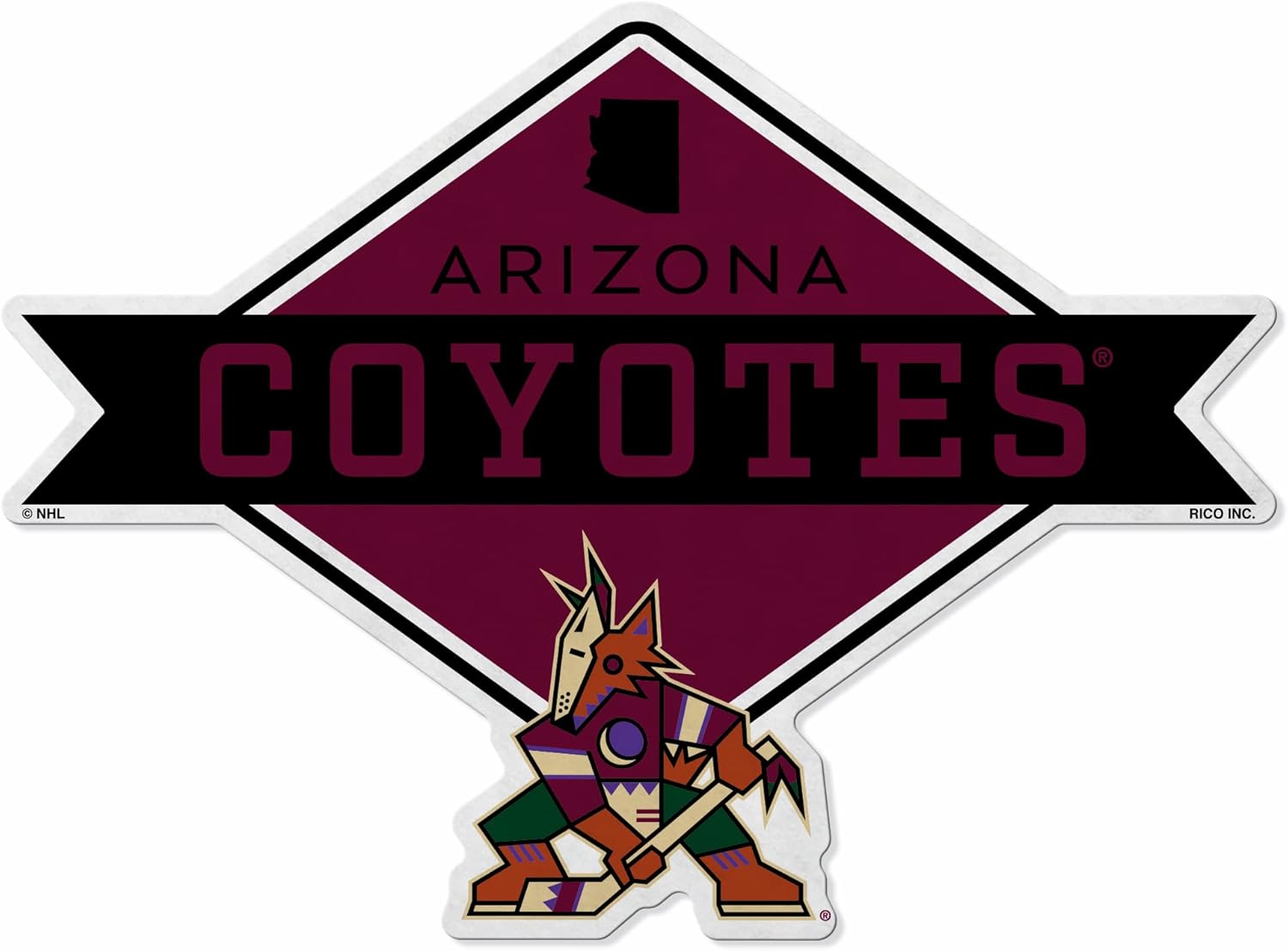 Detalle de NHL Rico Industries Felt Pennant-Shaped Wall Décor (18" x 18") — Soft Felt EZ to Hang
