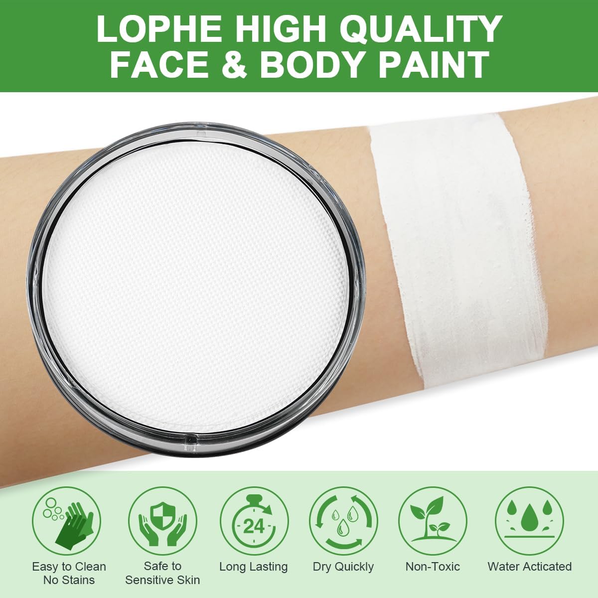 Thumbnail 1 de LOPHE Body Paint 30 g (1# Bianco) – pittura viso e corpo idrosolubile per bambini