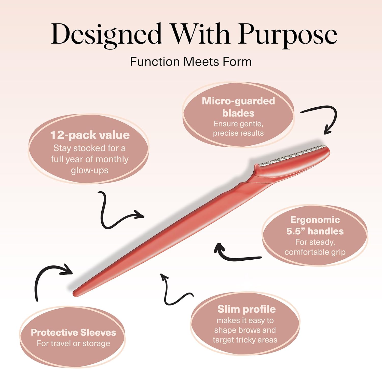 Thumbnail 3 de Kitsch Dermaplaning Tool Corallo 12 pezzi