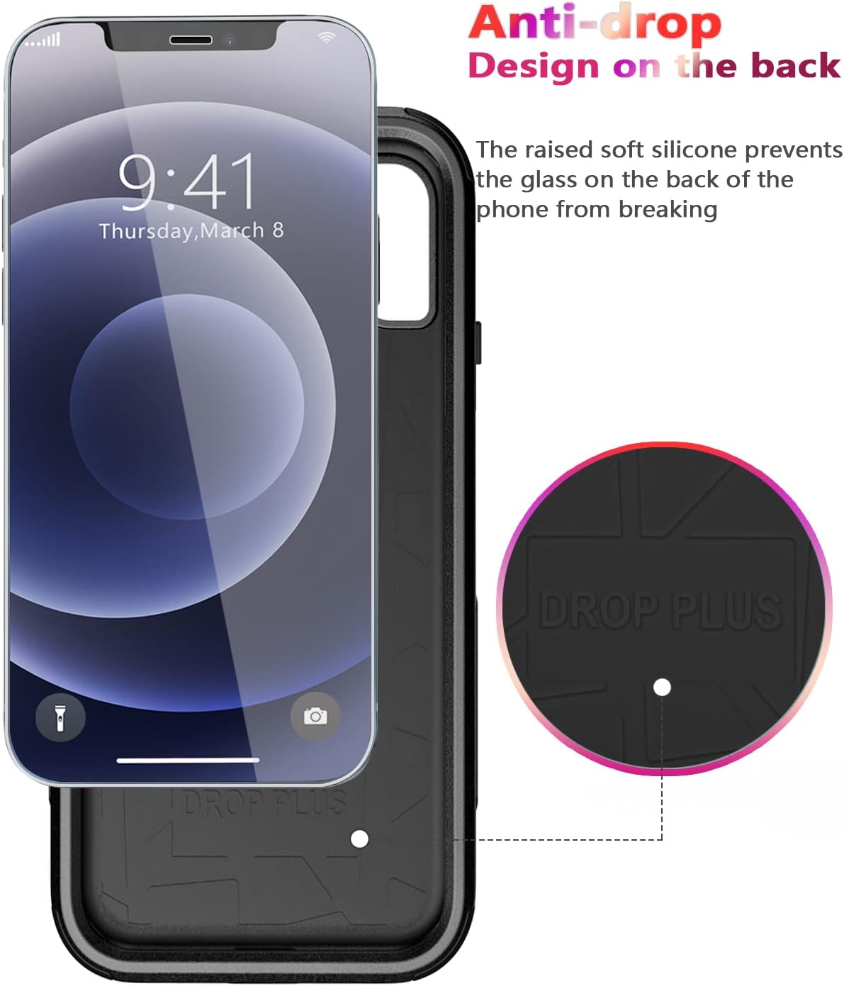 Thumbnail 6 de Diverbox 3-in-1 iPhone 12 Case (Shockproof/Dropproof) with 9H Tempered Glass Screen Protector