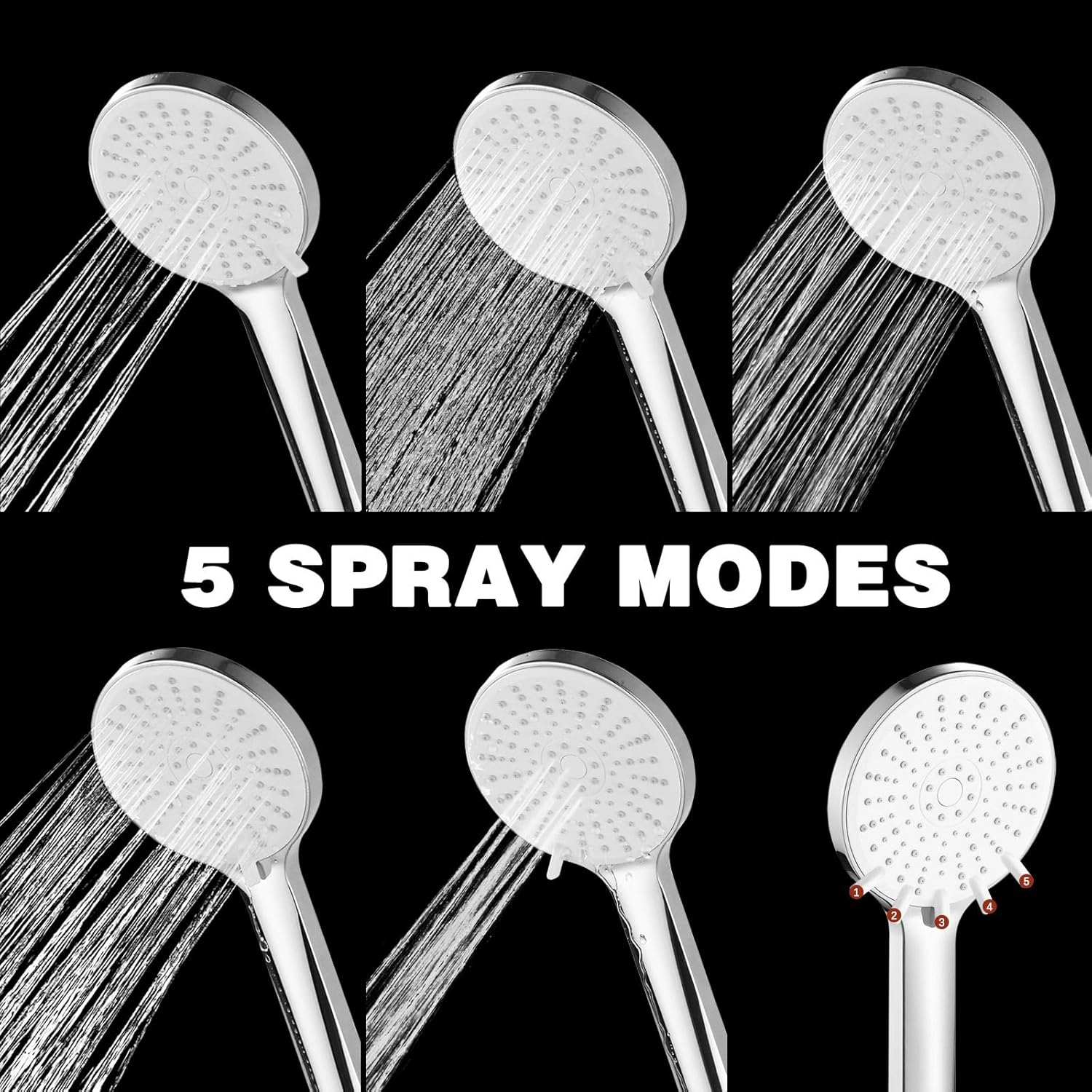 Thumbnail 4 de Colist Soffione doccia 2 m con 5 modalità