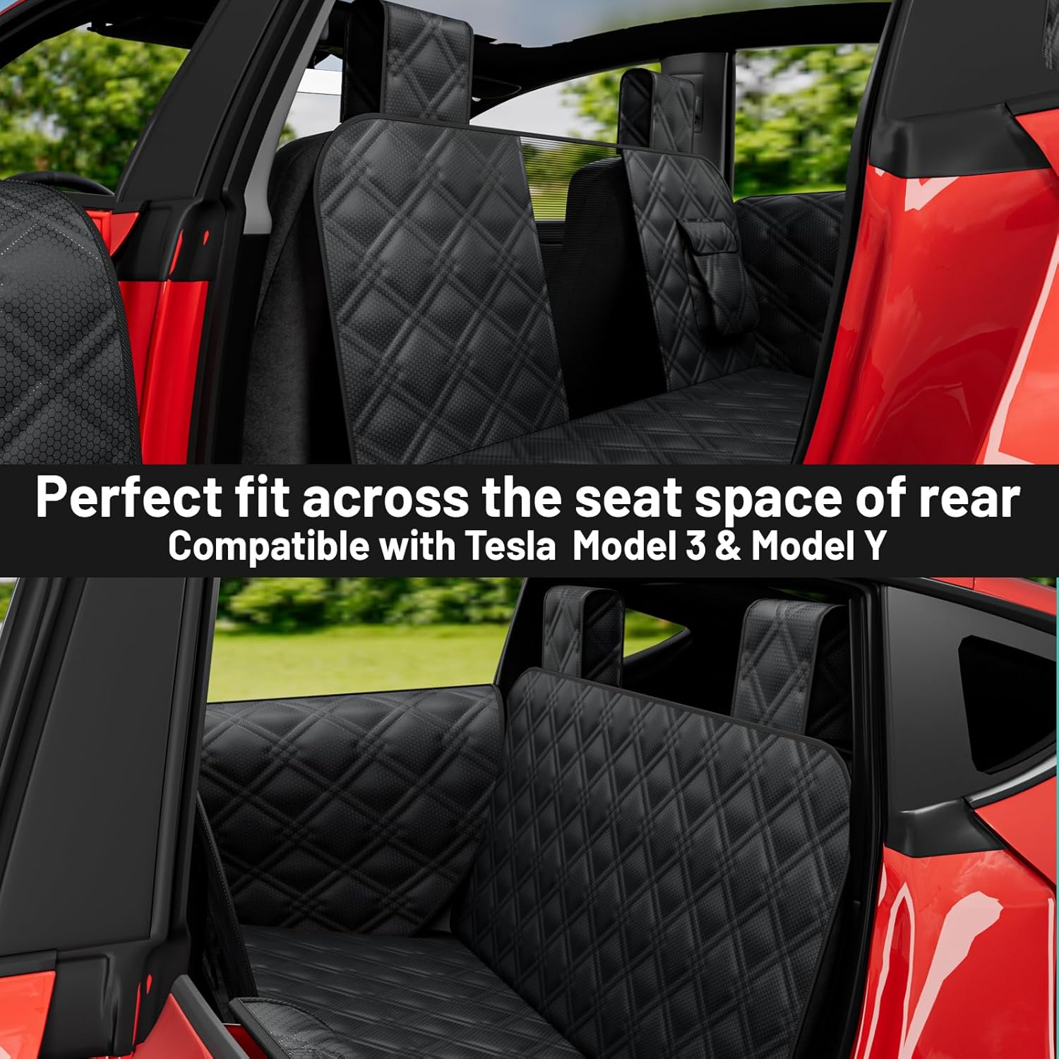 Detalle de Tesla Model Y 2020-2025 dog seat cover