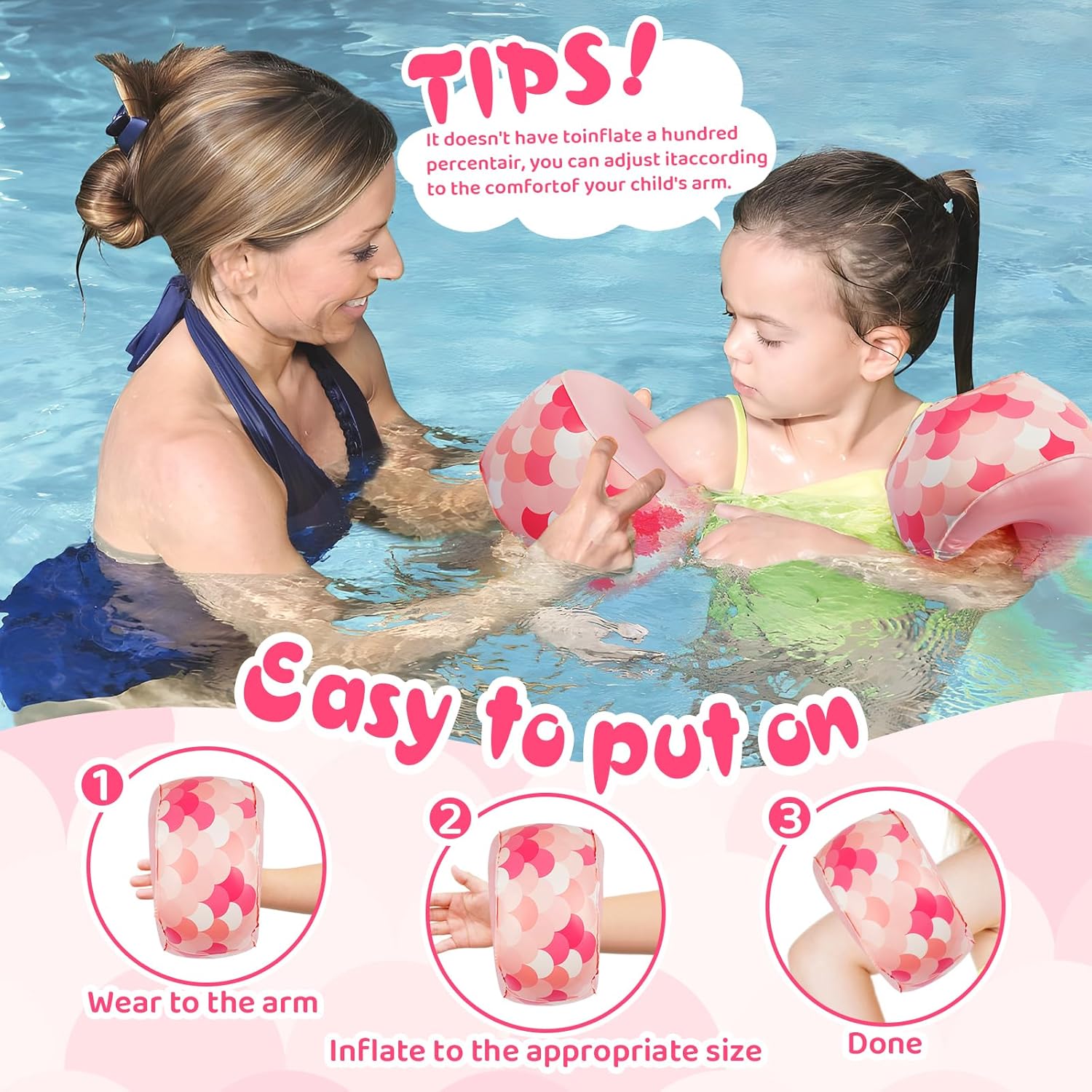 Thumbnail 3 de Baby Armbands Dual Buoyancy Arm Bands for Toddlers (1–6 Years)