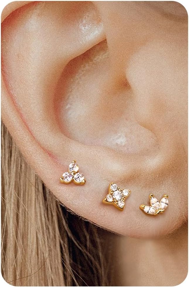 Detalle de Pendientes botón plata 925 6 mm