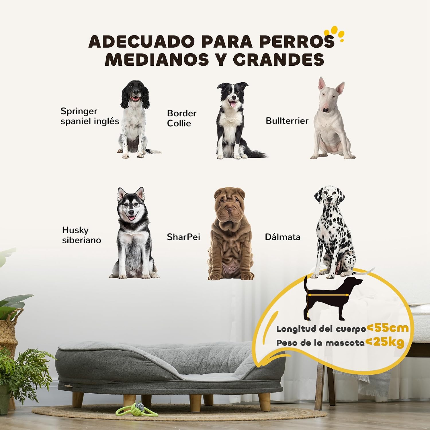 Thumbnail 2 de PawHut Sofá para Perros 25 kg