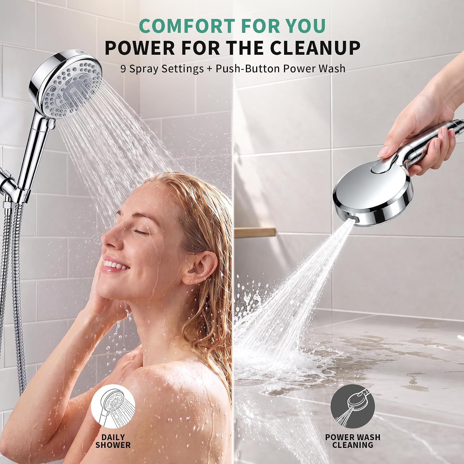 Detalle 2 de SunCleanse Filtered Handheld Shower Head, Chrome