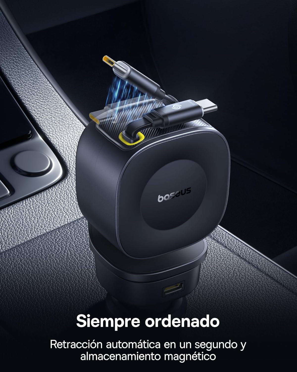 Thumbnail 6 de Baseus Cargador de Coche Retráctil 163W