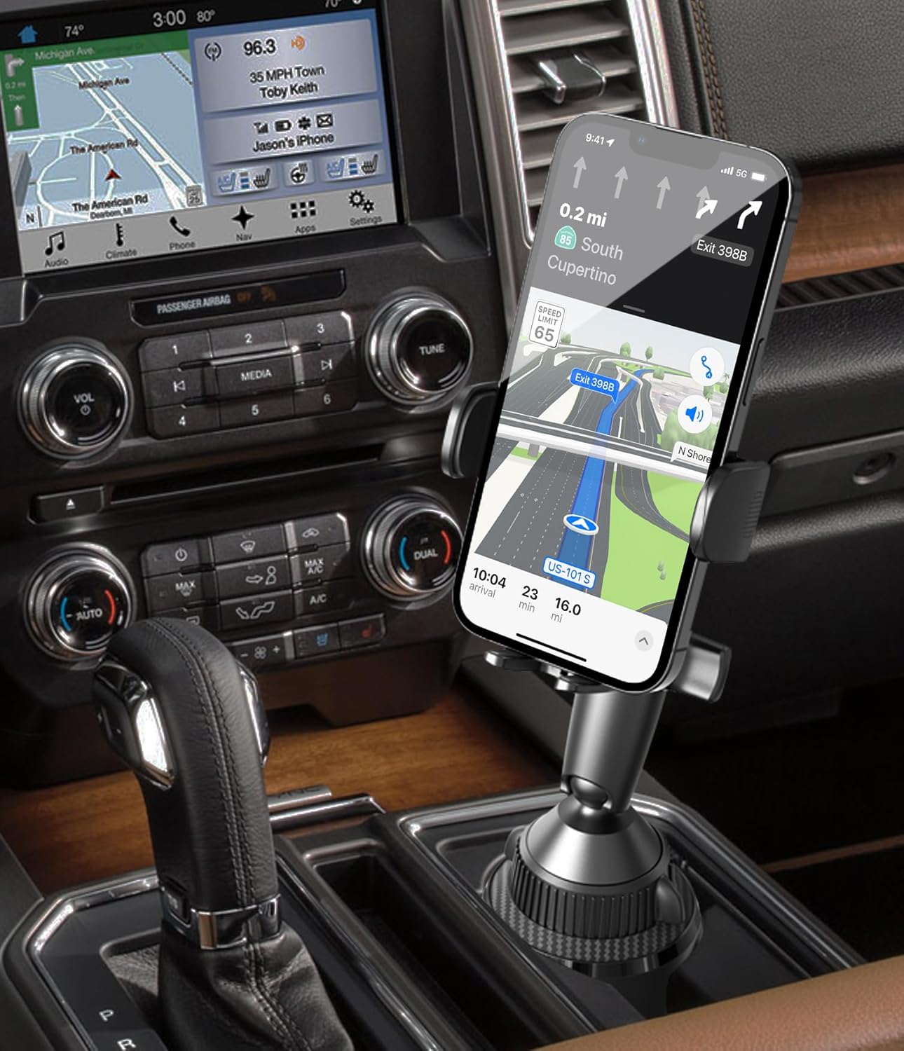 Detalle 2 de APPS2Car Cup Holder Phone Mount Adjustable Arm