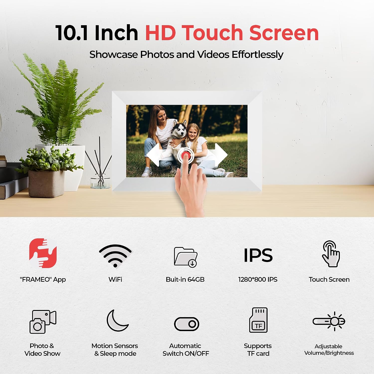 Detalle de 10.1 Inch WiFi Digital Photo Frame, 64GB