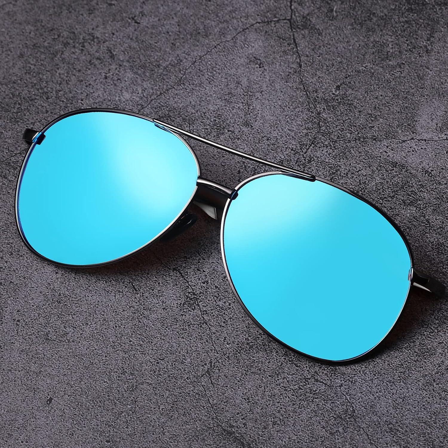 Thumbnail 1 de MXNXEU Sonnenbrille für Herren Fahrerbrille polarisiert (UV400) – schwarz, Outdoor Vintage Stil