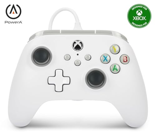 Detalle de Power A Mando con cable Xbox Series X|S – Blanco