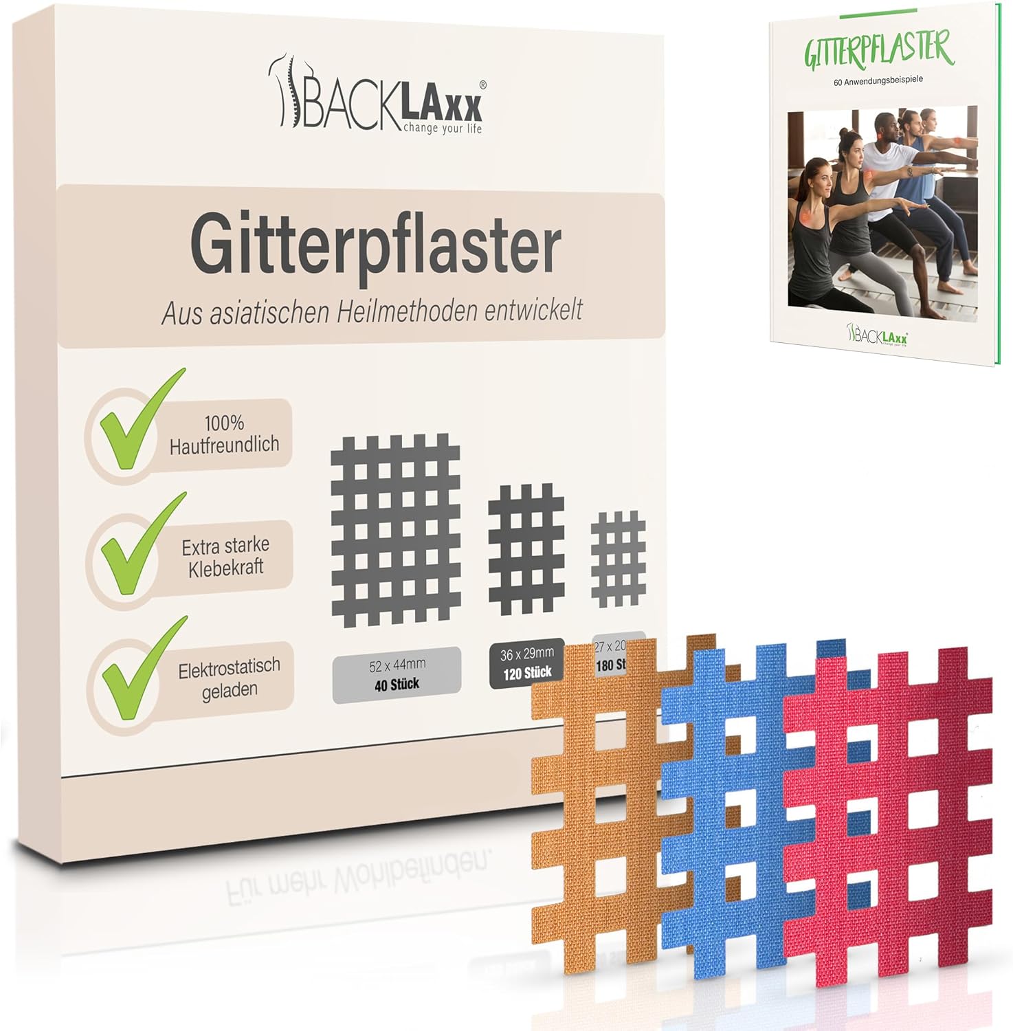 Thumbnail 6 de Gittertape Premium-Set 140 Stk – 3 Größen (Typ A, B, C) mit gratis E-Book 60 Anwendungsbeispielen