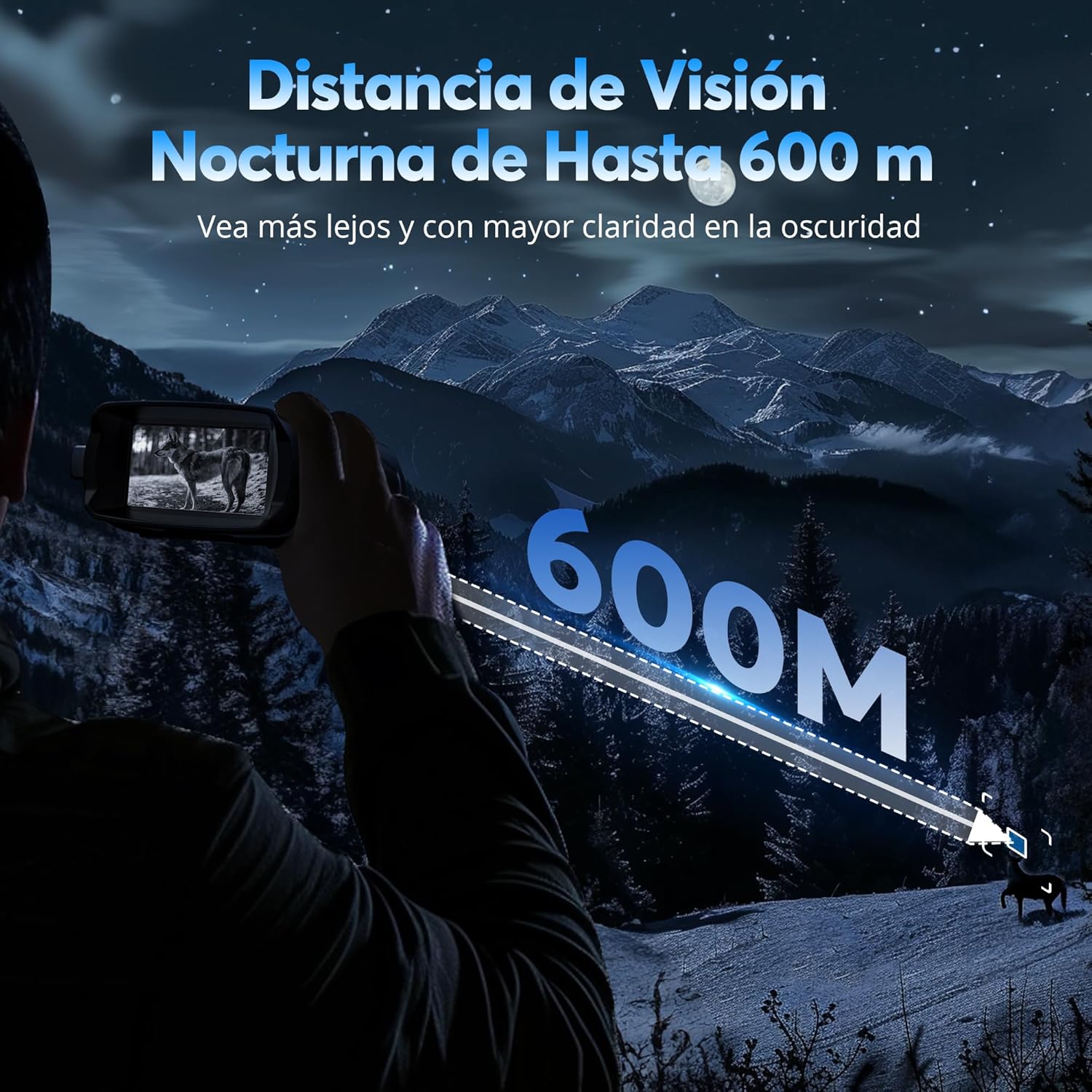 Detalle de Haokoo Visión Nocturna 4K 600 m