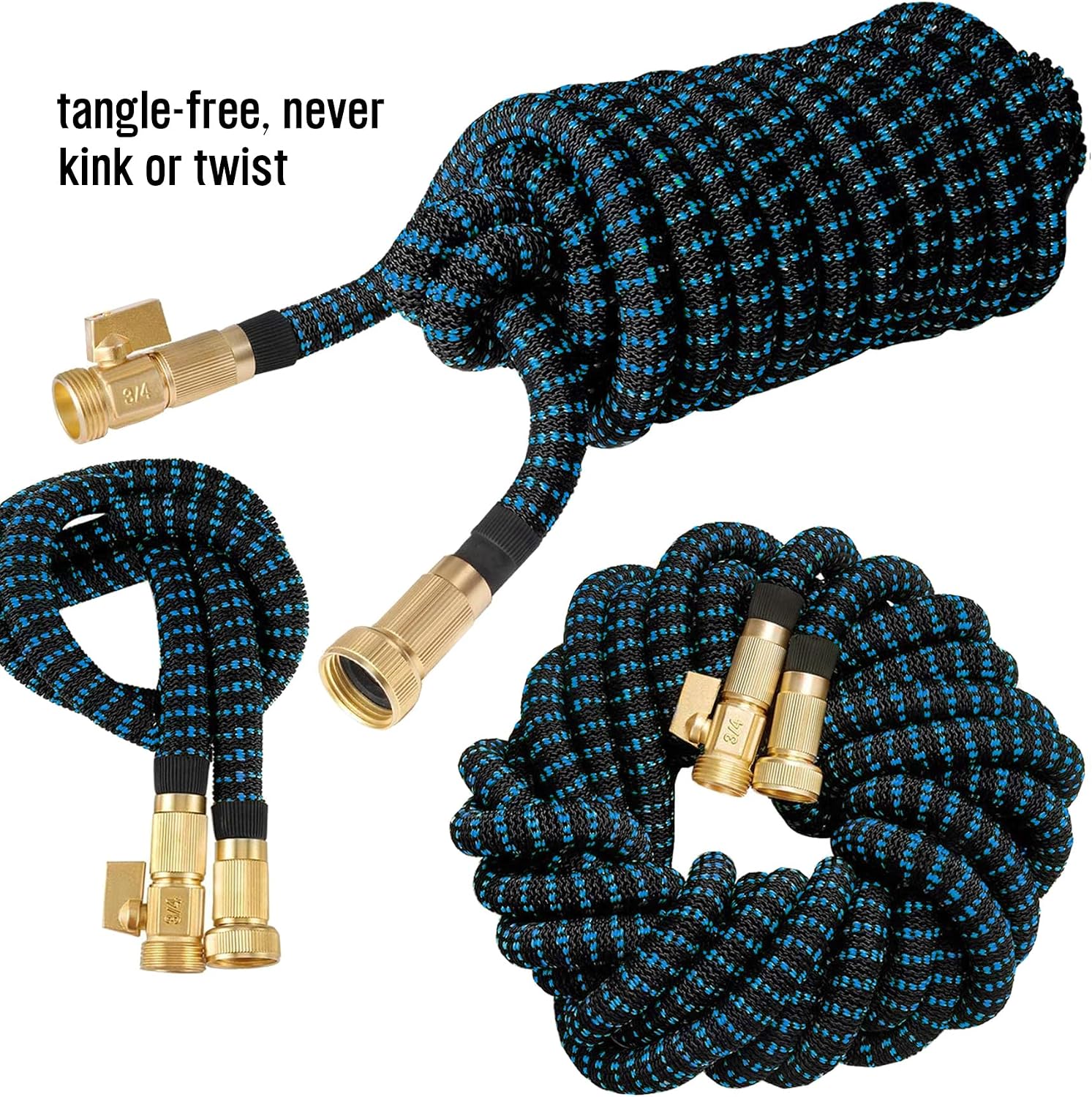 Detalle 2 de Vorey 100FT Expandable Garden Hose with 9-Pattern Nozzle