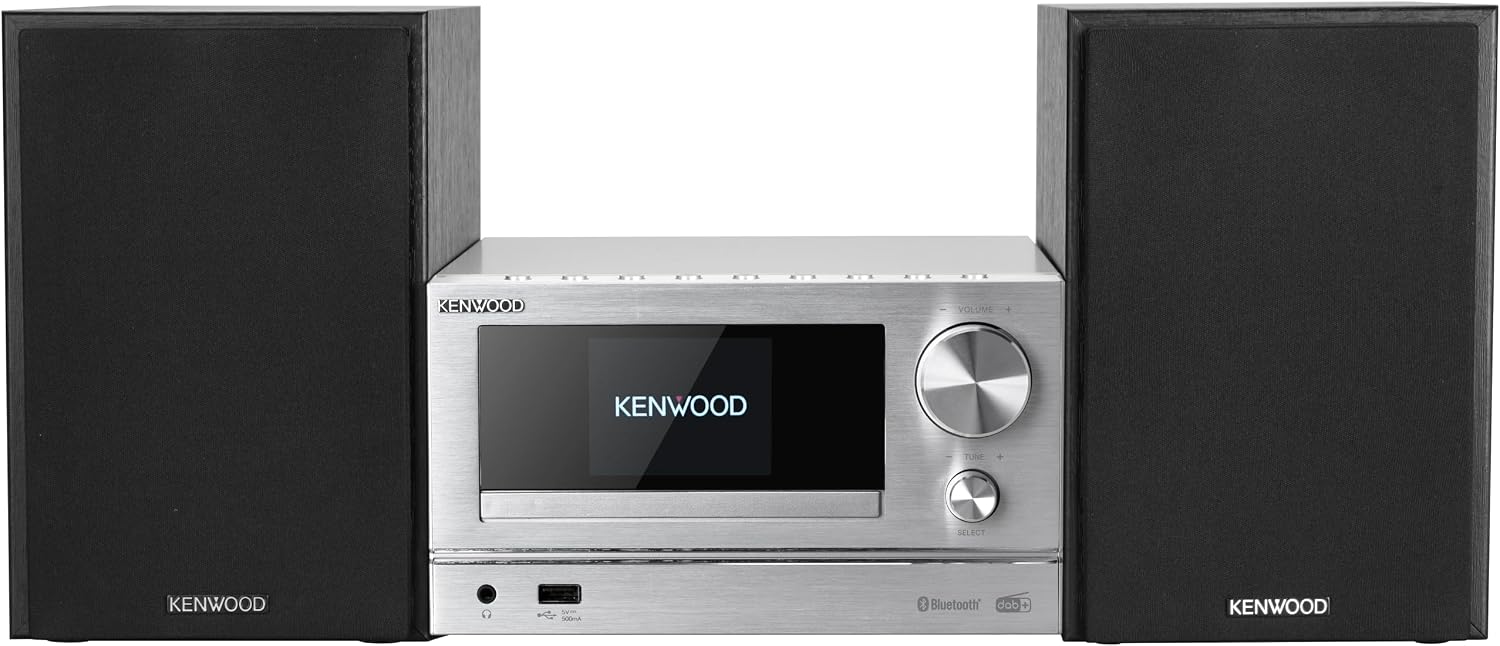 Detalle de KENWOOD M-7000S-S: Kompaktes Smart Micro Hi-Fi System mit DAB+, Internet-Radio, CD/USB und Audiostreaming