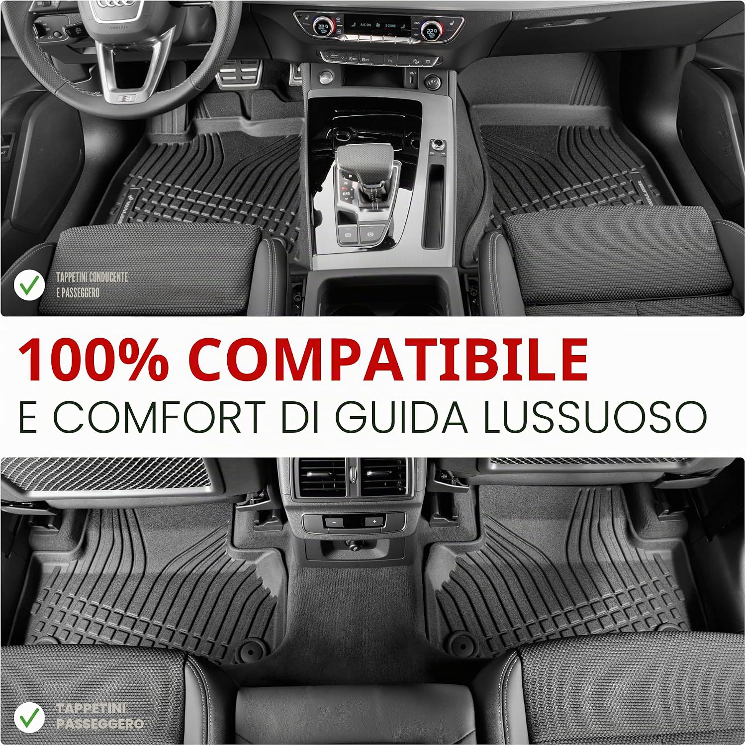 Thumbnail 5 de WALSER tappetini premium per Mercedes-Benz Classe A (W177/V177) 2018-Oggi: protezione su misura in TPE, made in EU