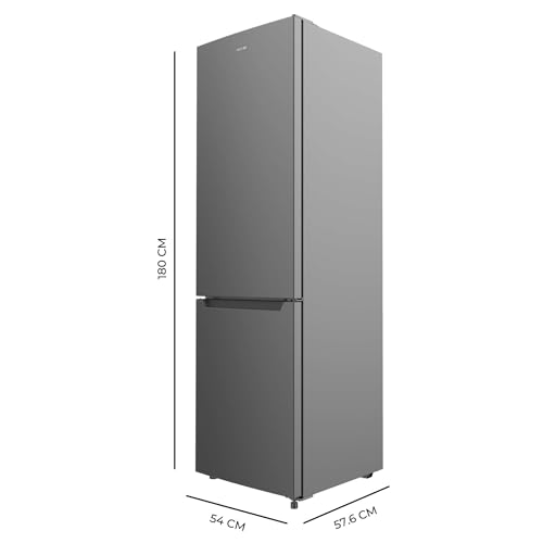 Detalle de Cecotec Réfrigérateur combiné Bolero CoolMarket Combi 250 Dark D – 250 L, Total No Frost