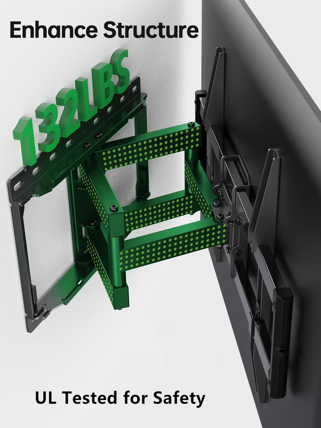Thumbnail 2 de USX MOUNT XML008 Full-Motion TV Wall Mount, 132 lb, VESA 600 × 400 mm