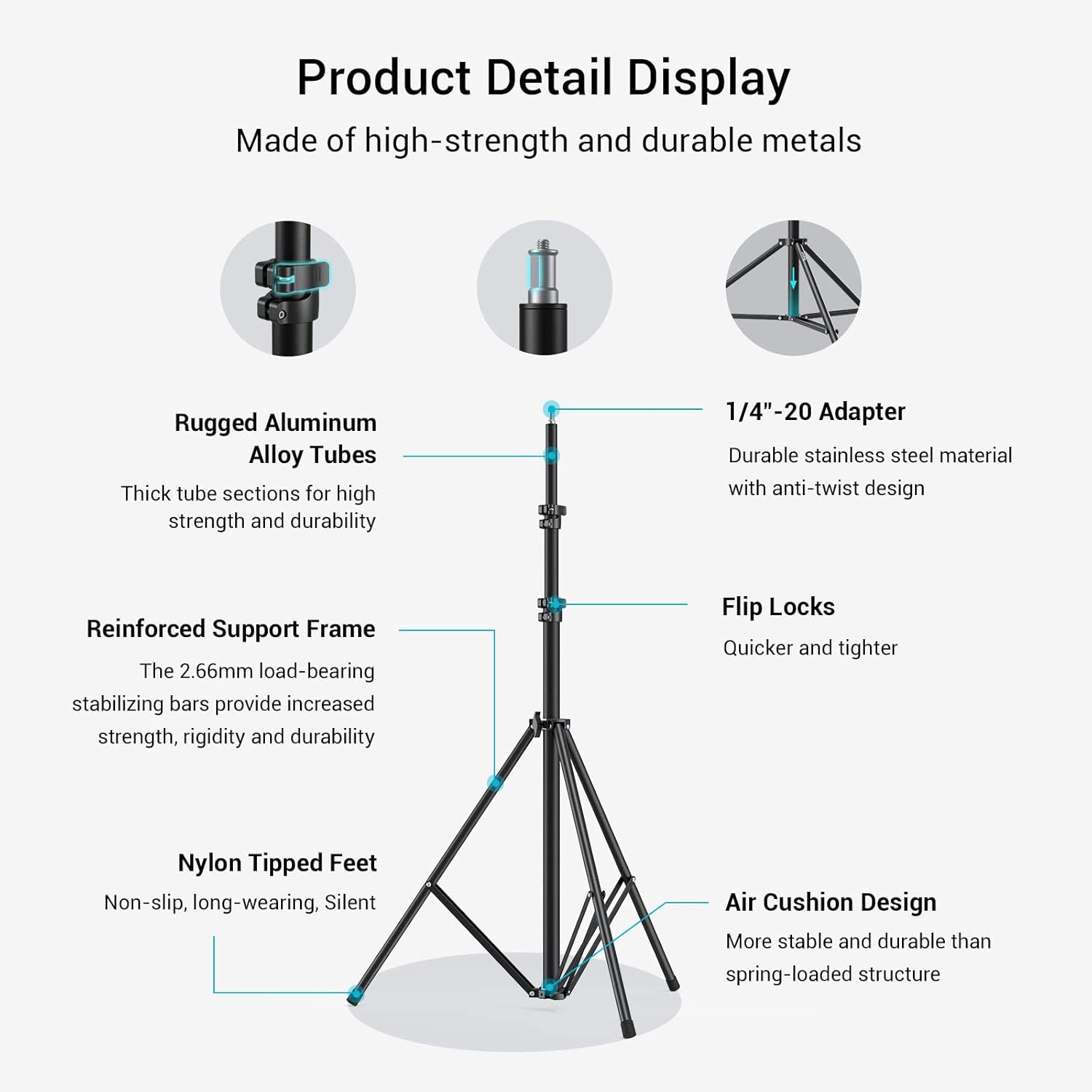 Thumbnail 3 de SmallRig RA-S280-3736: 110" Air-Cushioned Light Stand Review