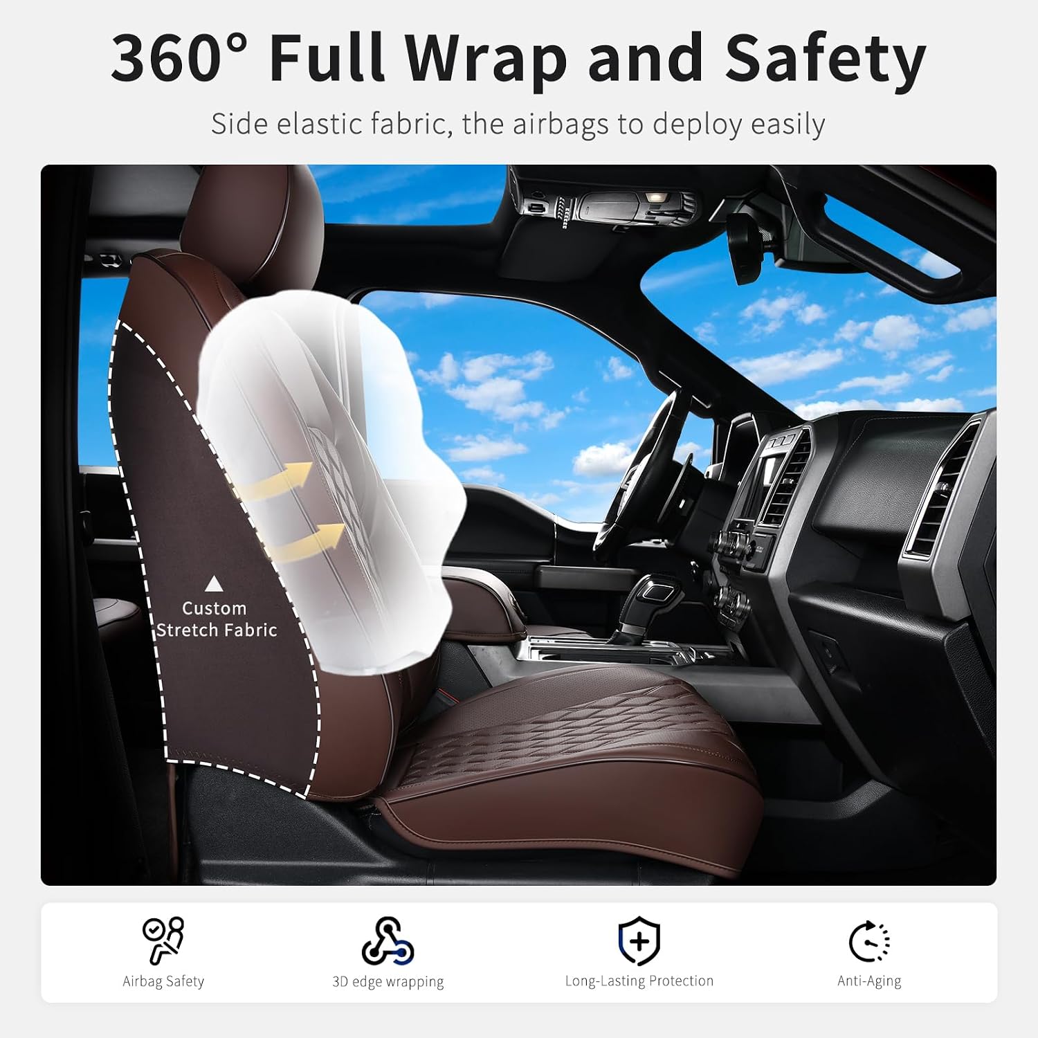 Detalle 2 de Huidasource F150 seat covers 2015-2025